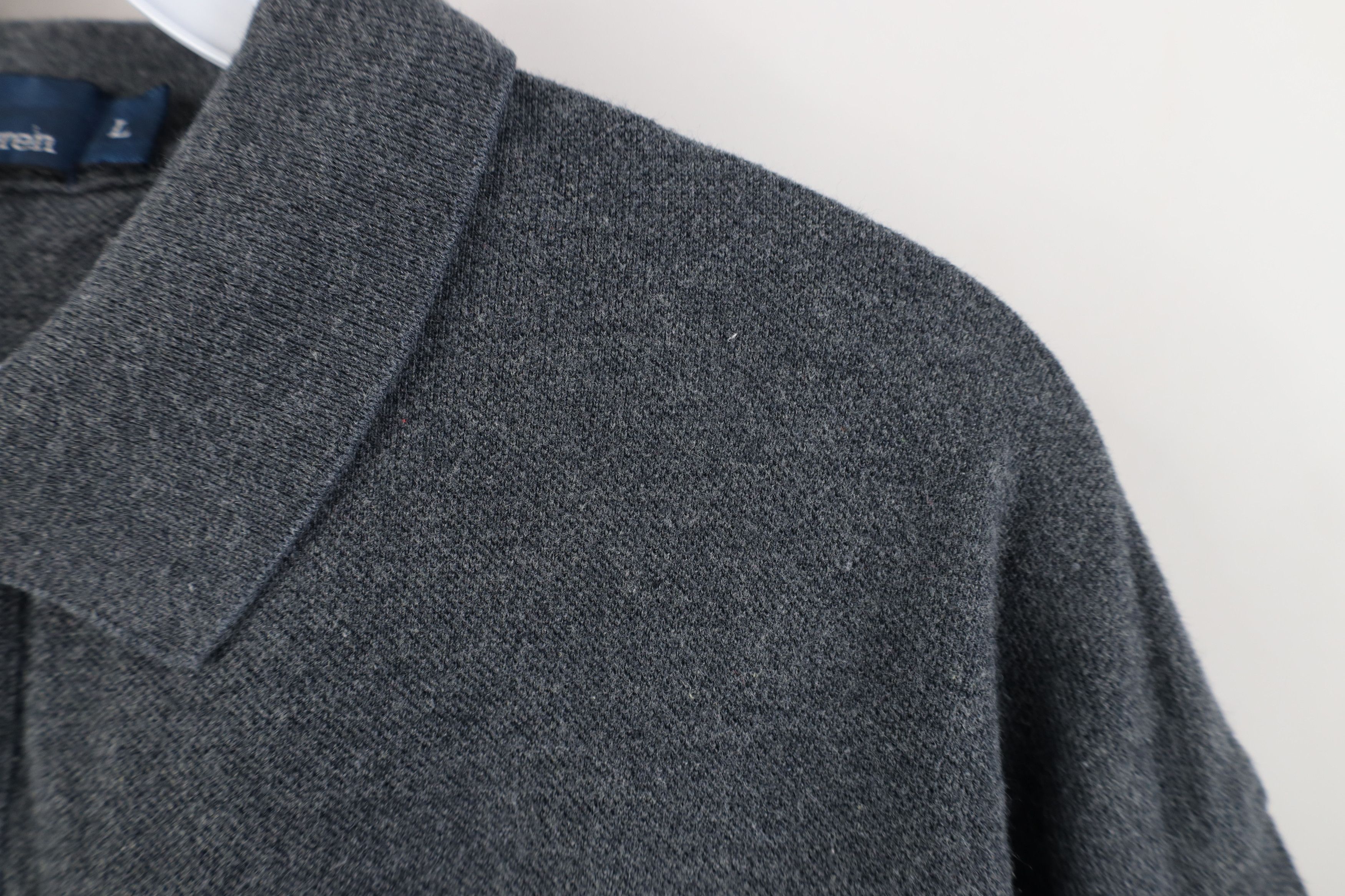 Polo Ralph Lauren Vintage 90s Ralph Lauren Long Sleeve Rugby Polo Shirt Gray Size US L / EU 52-54 / 3 - 5 Thumbnail