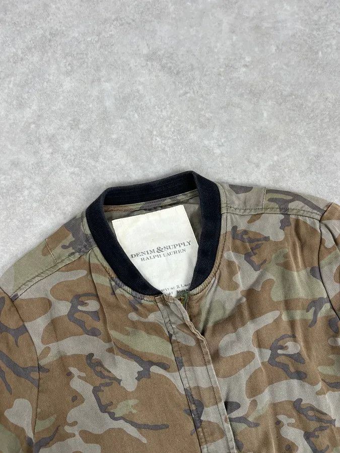 Polo Ralph Lauren 2010s Ralph Lauren Khaki Military Green Camo Light Jacket Size US S / EU 44-46 / 1 - 5 Thumbnail