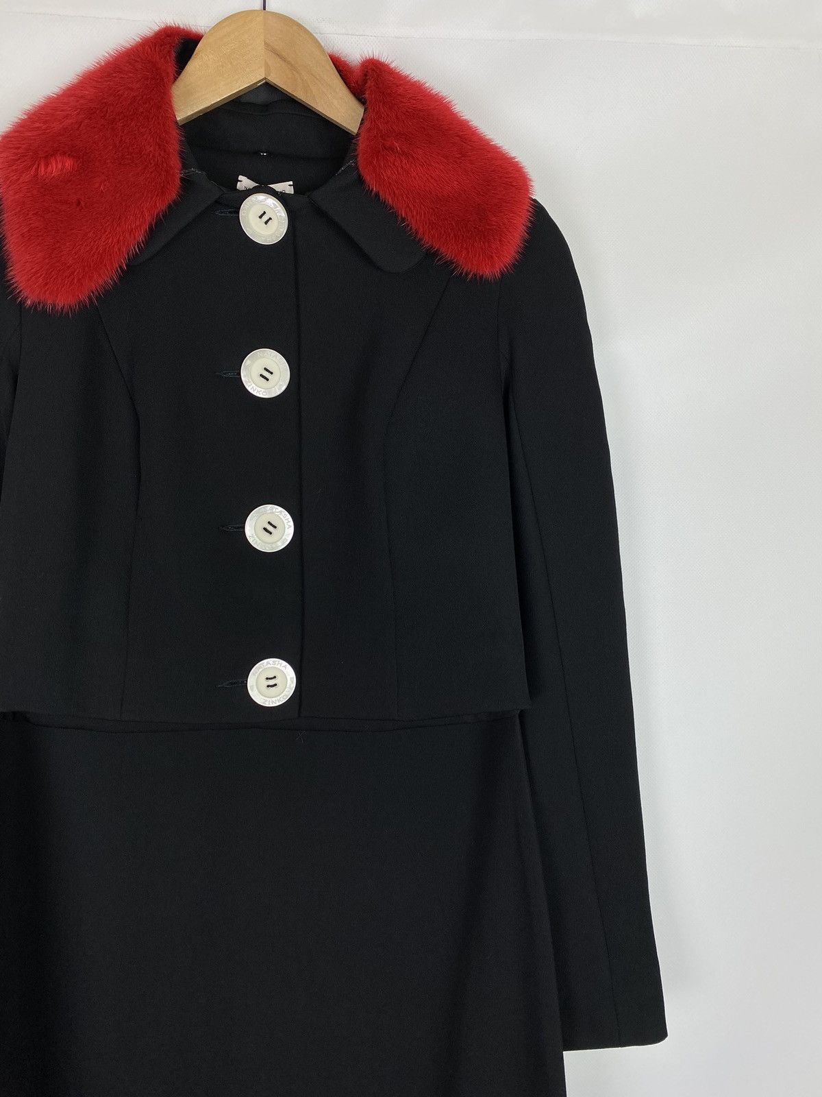Natasha Zinko BNWT! Natasha Zinko wool tailed assymetrical length coat Size XXS / US 00 / IT 34 - 4 Thumbnail