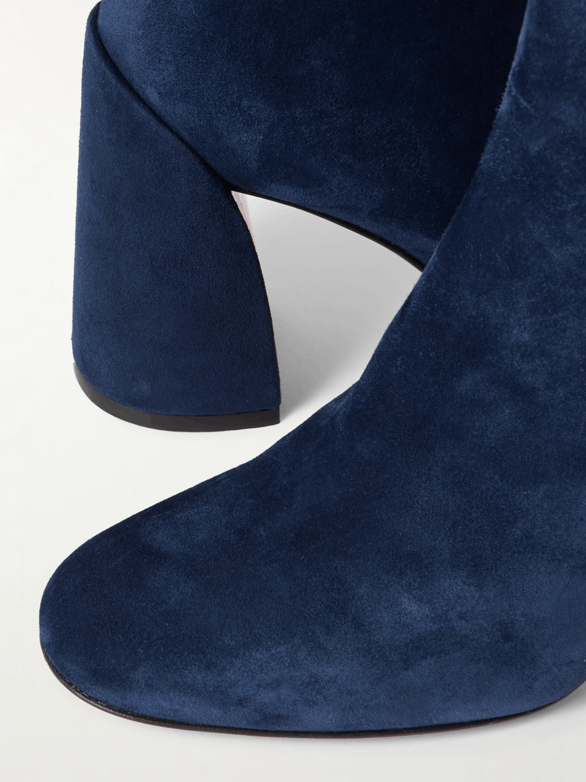 Turela 85 Zaffiro Blue Block Heel Short Ankle Bootie 40.5