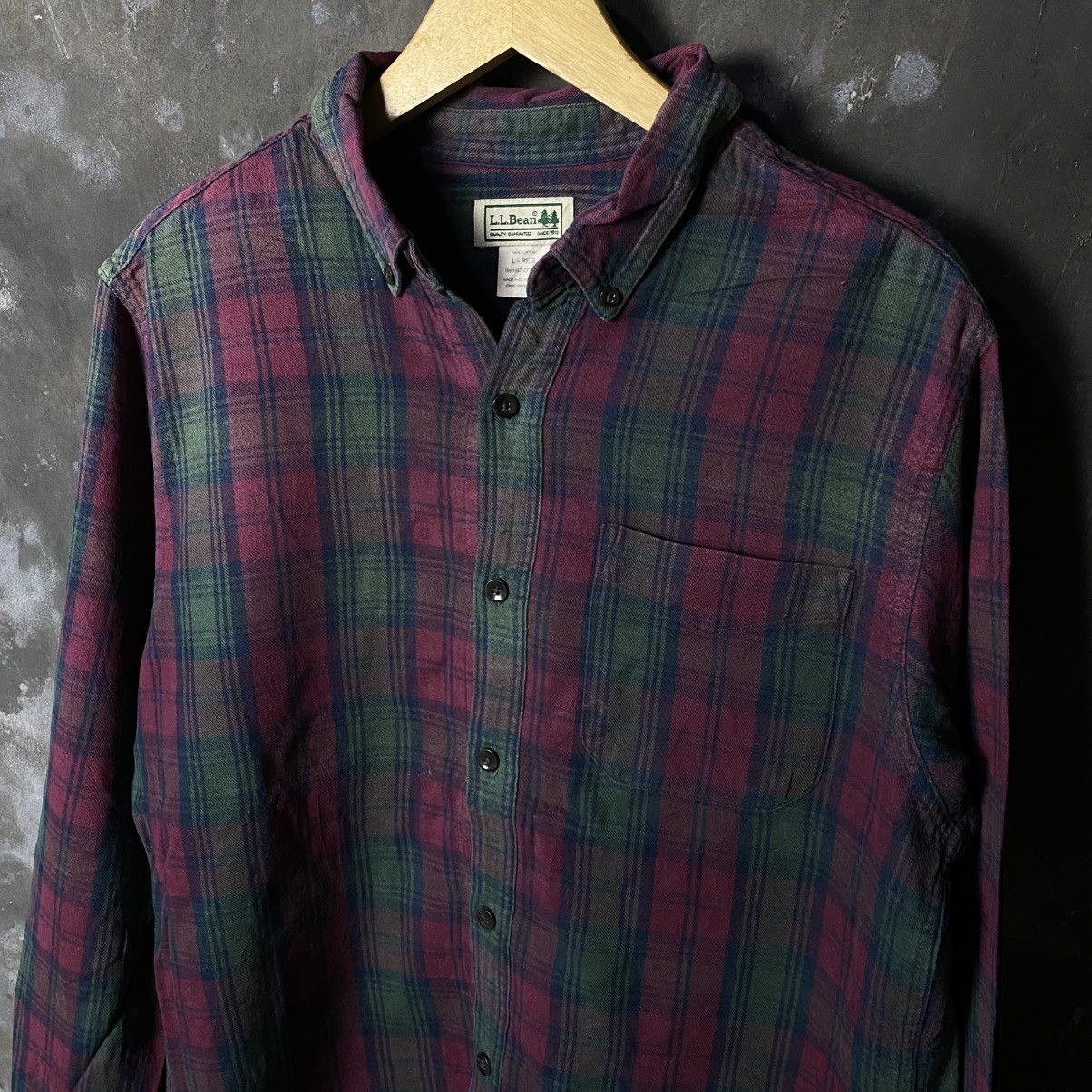 L.L. Bean × Vintage vintage LL Bean plaid flannelshirt Size US L / EU 52-54 / 3 - 4 Thumbnail
