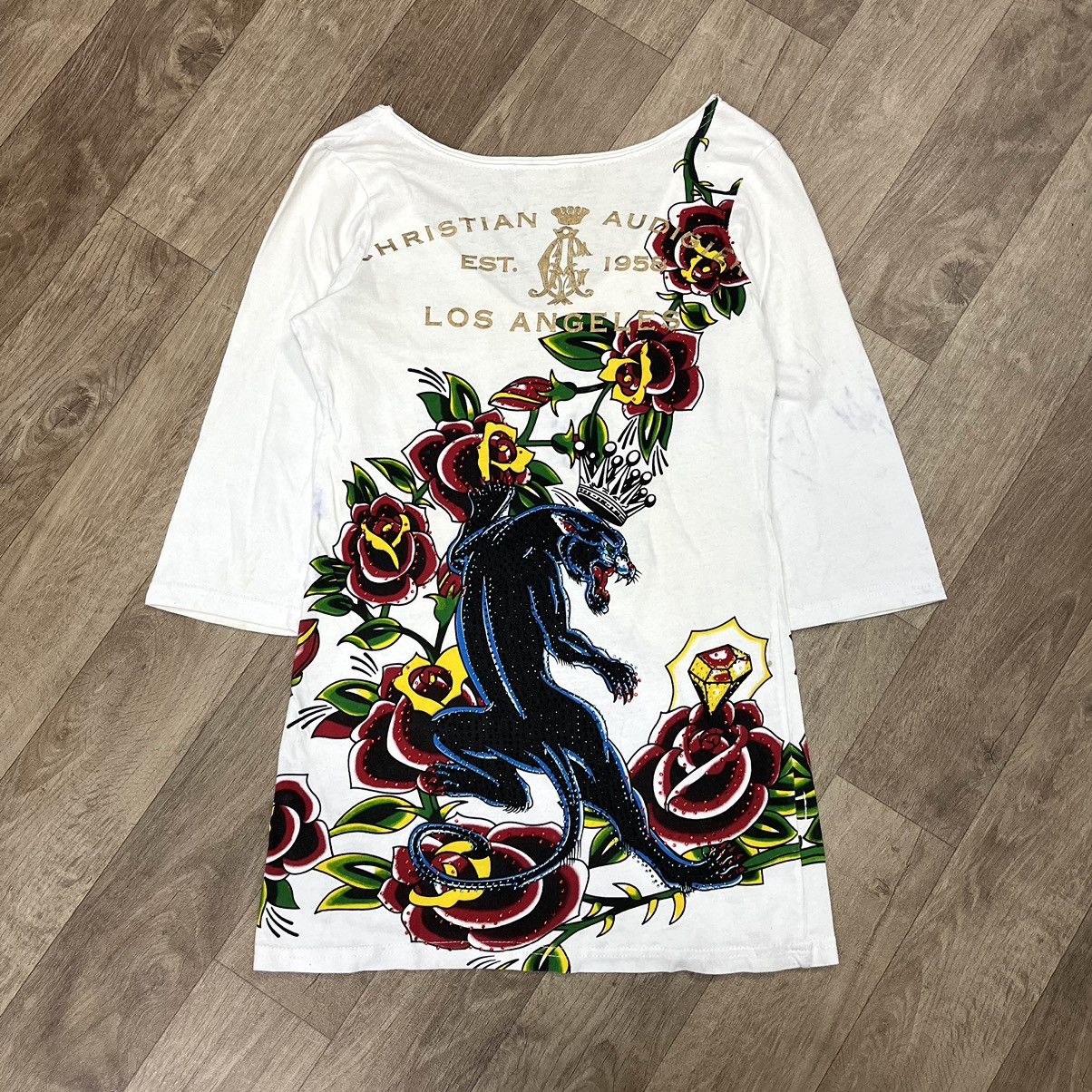Christian Audigier × Ed Hardy Christian Audigier Los Angeles Ed Hardy Panter Studed Tee Size L / US 10 / IT 46 - 16 Thumbnail