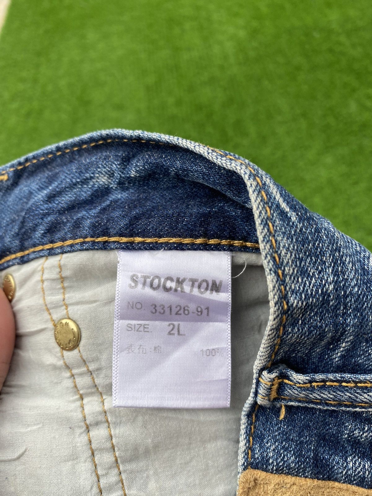 Japanese Brand Stockton Distressed & Patchwork Pant Size US 34 / EU 50 - 10 Thumbnail