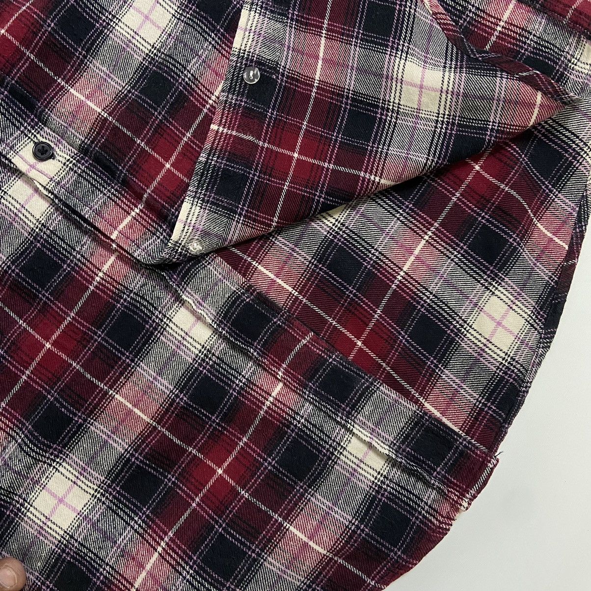 Japanese Brand Nylaus Flannel Long Sleeve Size US L / EU 52-54 / 3 - 5 Thumbnail