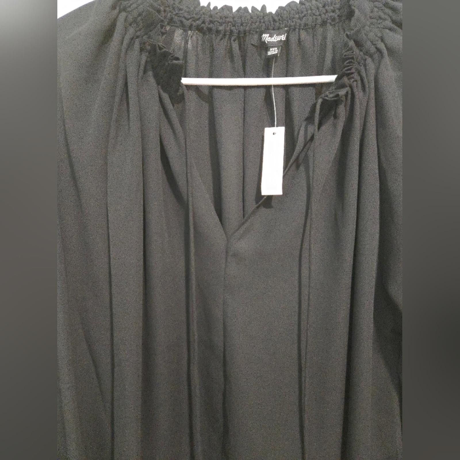 Madewell Madewell Long-Sleeve Tie-Neck Top Size XXS / US 00 / IT 34 - 9 Thumbnail