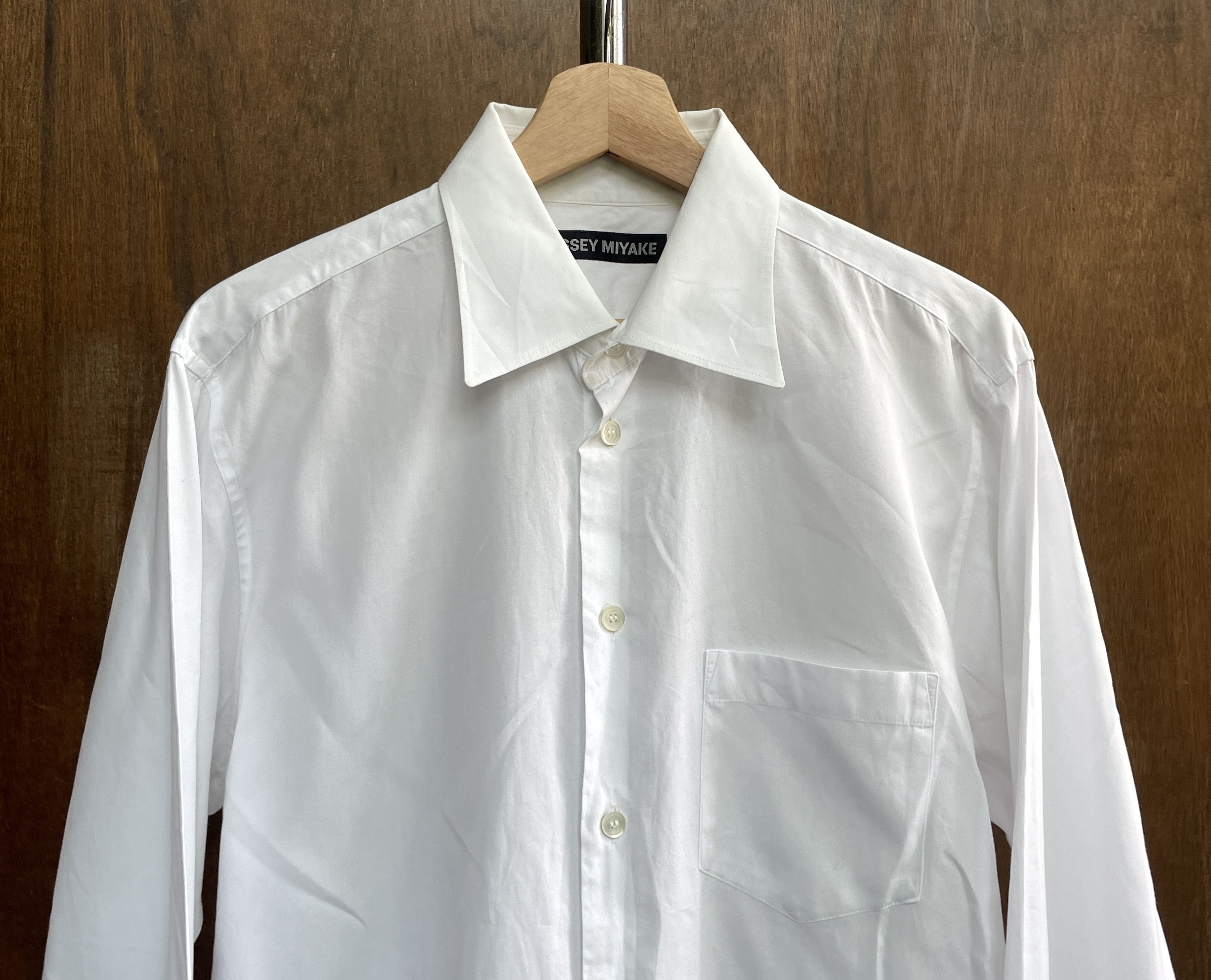 Issey Miyake ISSEY MIYAKE Classic White Shirt Black Label Size US M / EU 48-50 / 2 - 2 Thumbnail