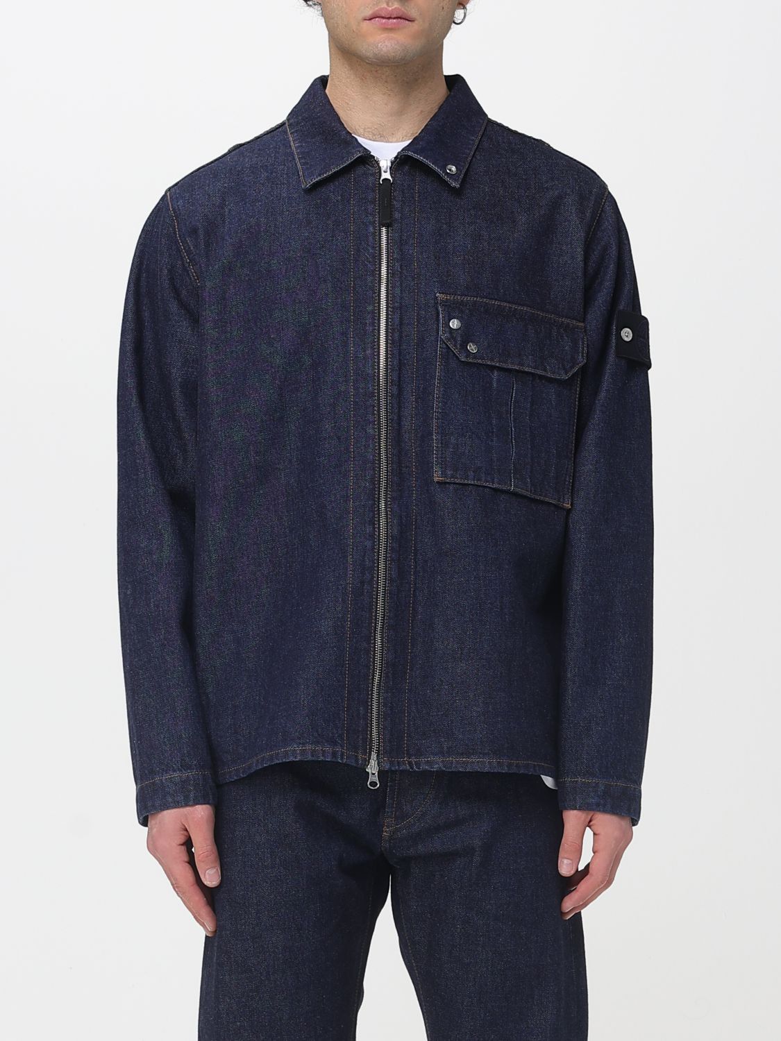 Stone Island Jacket Men Denim