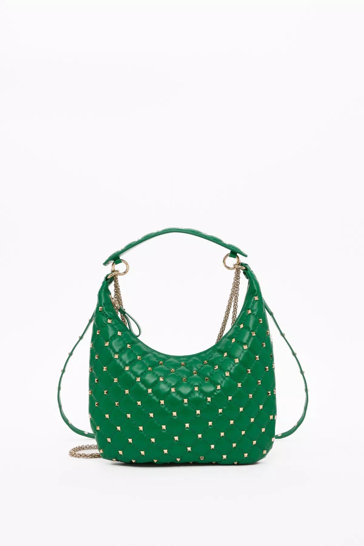 Valentino oc11z0725 Size:OS/Hobo Bag In Calfskin Leather in Gea Green Size ONE SIZE - 1 Thumbnail