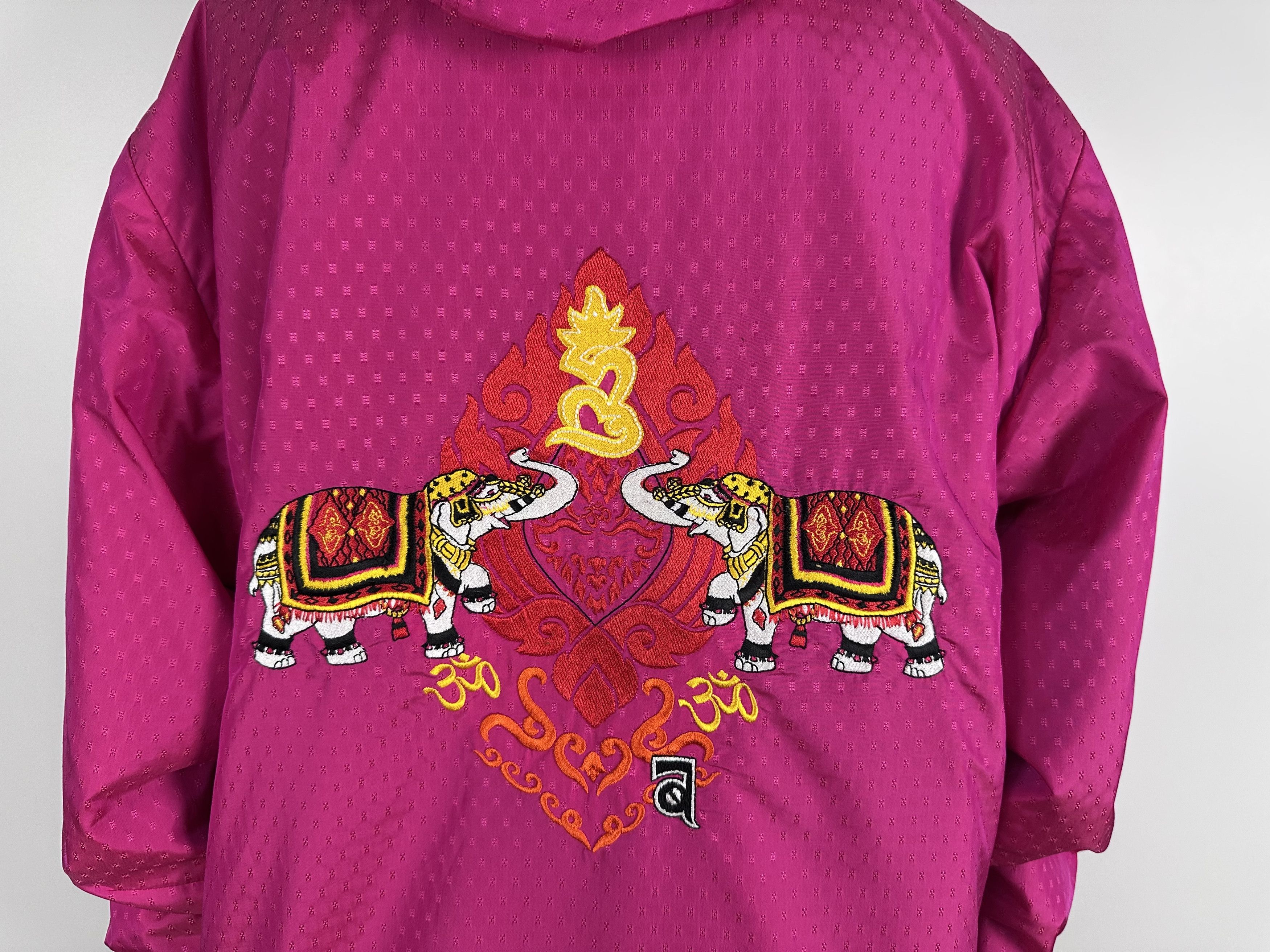 Bogner Bogner Vintage Ski Jacket India Embroidered Pink Womens Size L / US 10 / IT 46 - 2 Thumbnail