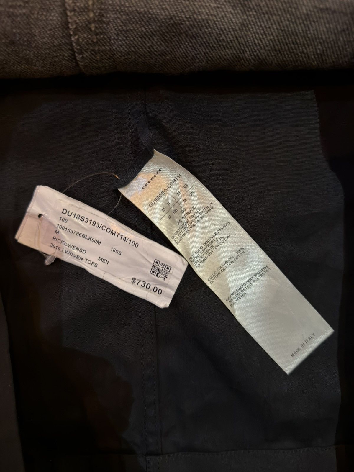 Rick Owens Drkshdw Rick Owens Shield Tabard 18SS sleeveless oversize shirt Size US XL / EU 56 / 4 - 5 Thumbnail