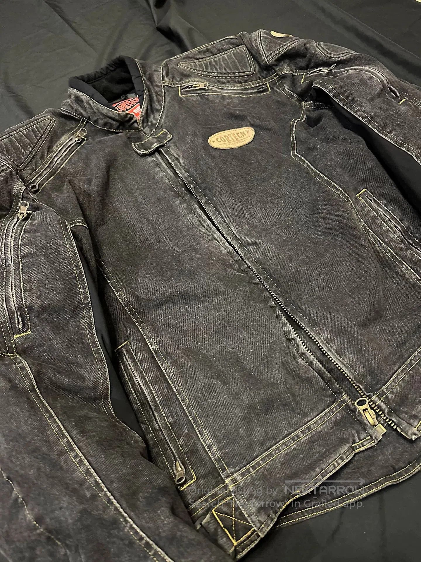 Vintage vintage cortech motorcycle denim jacket. Size US L / EU 52-54 / 3 - 4 Thumbnail
