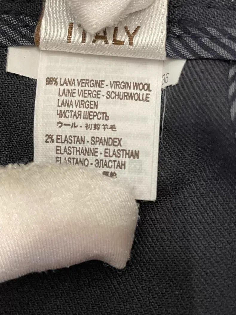 Brunello Cucinelli Brunello Cucinelli Blue-Black Wool Casual Trousers Size 25" / US 0 / IT 36 - 5 Thumbnail