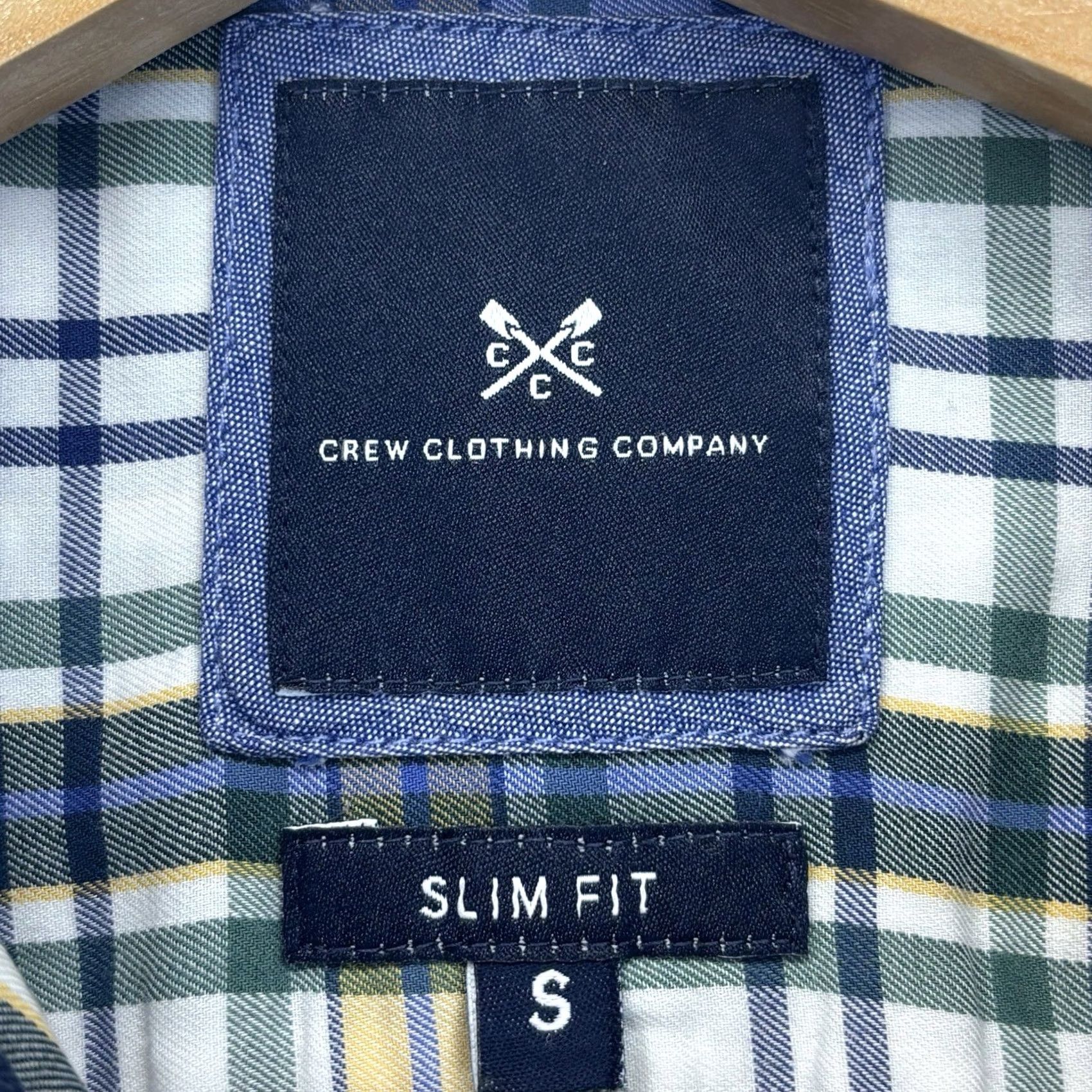 Vintage Crew Clothing Slim Fit Shirt Small Men’s Check Plaid Button-Up Long Sleeve VGC Size US S / EU 44-46 / 1 - 5 Thumbnail
