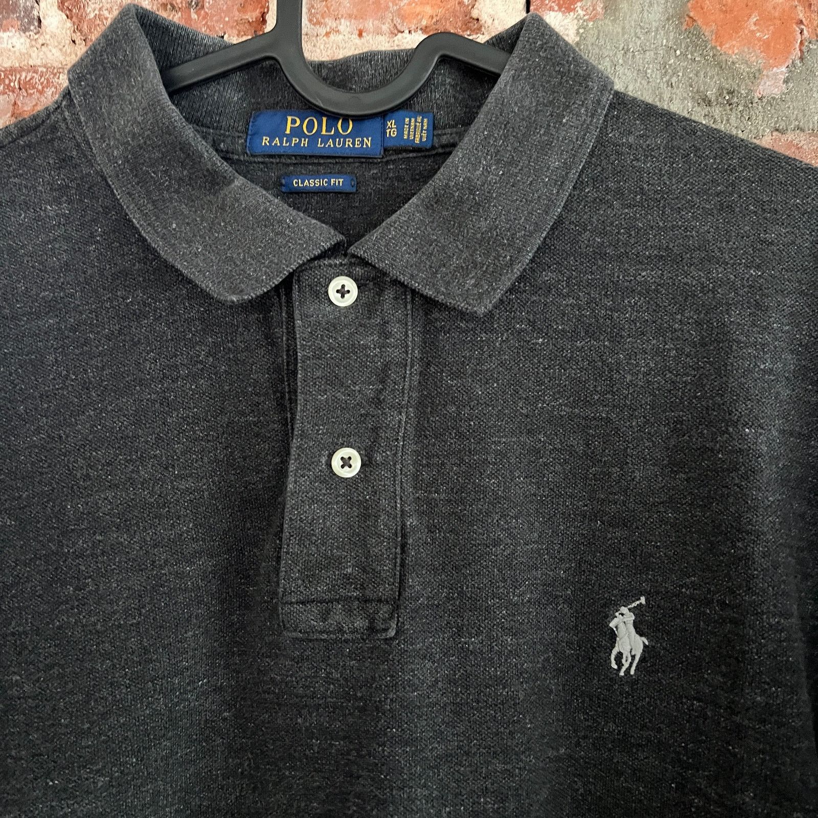 Polo Ralph Lauren Polo Ralph Lauren Men's Charcoal Gray Polo Shirt XL 23x30 Size US XL / EU 56 / 4 - 1 Thumbnail