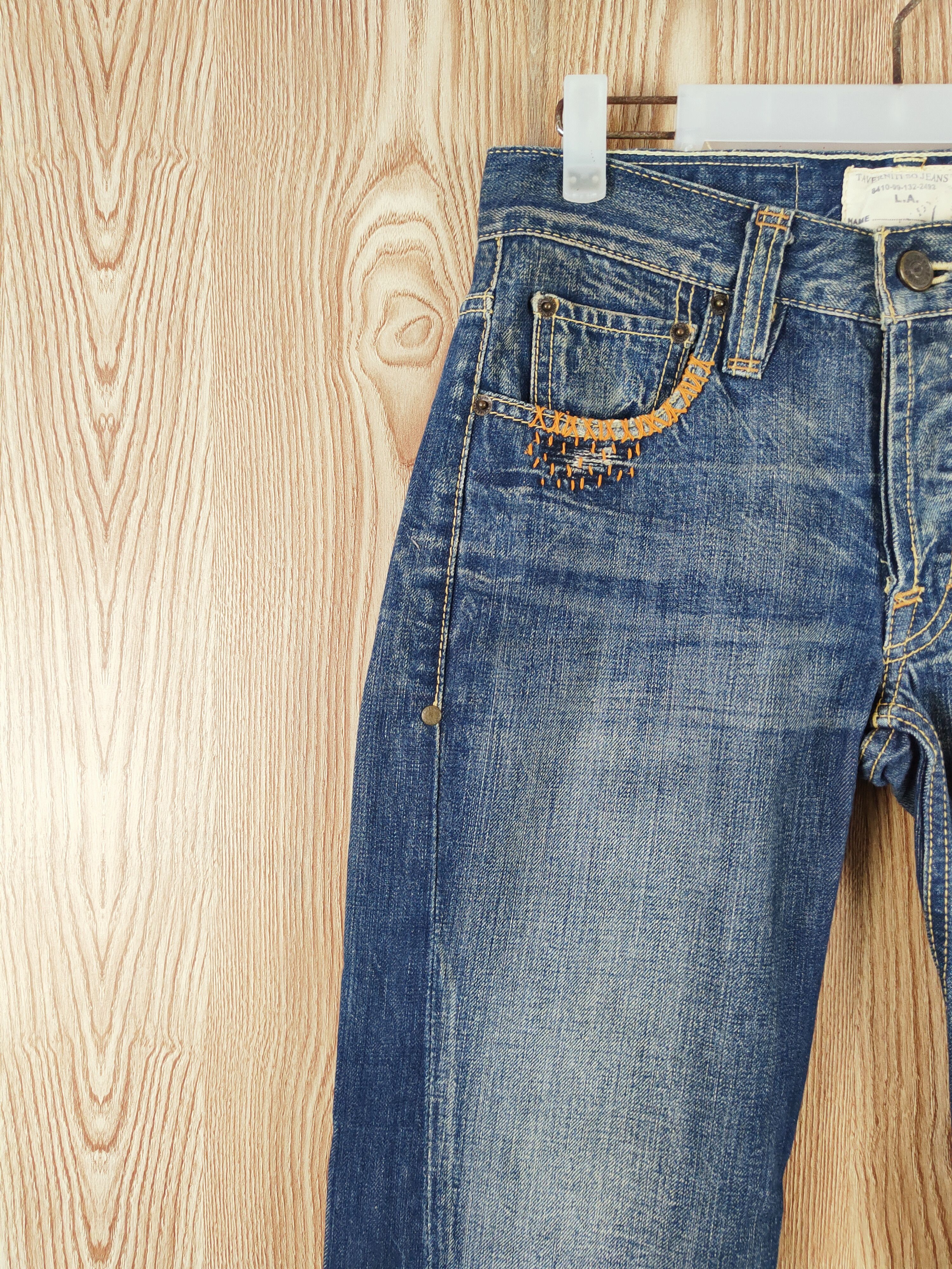 Taverniti Taverniti Dark Blue Distressed Ripped Jeans #W387 Size 28" / US 6 / IT 42 - 4 Thumbnail