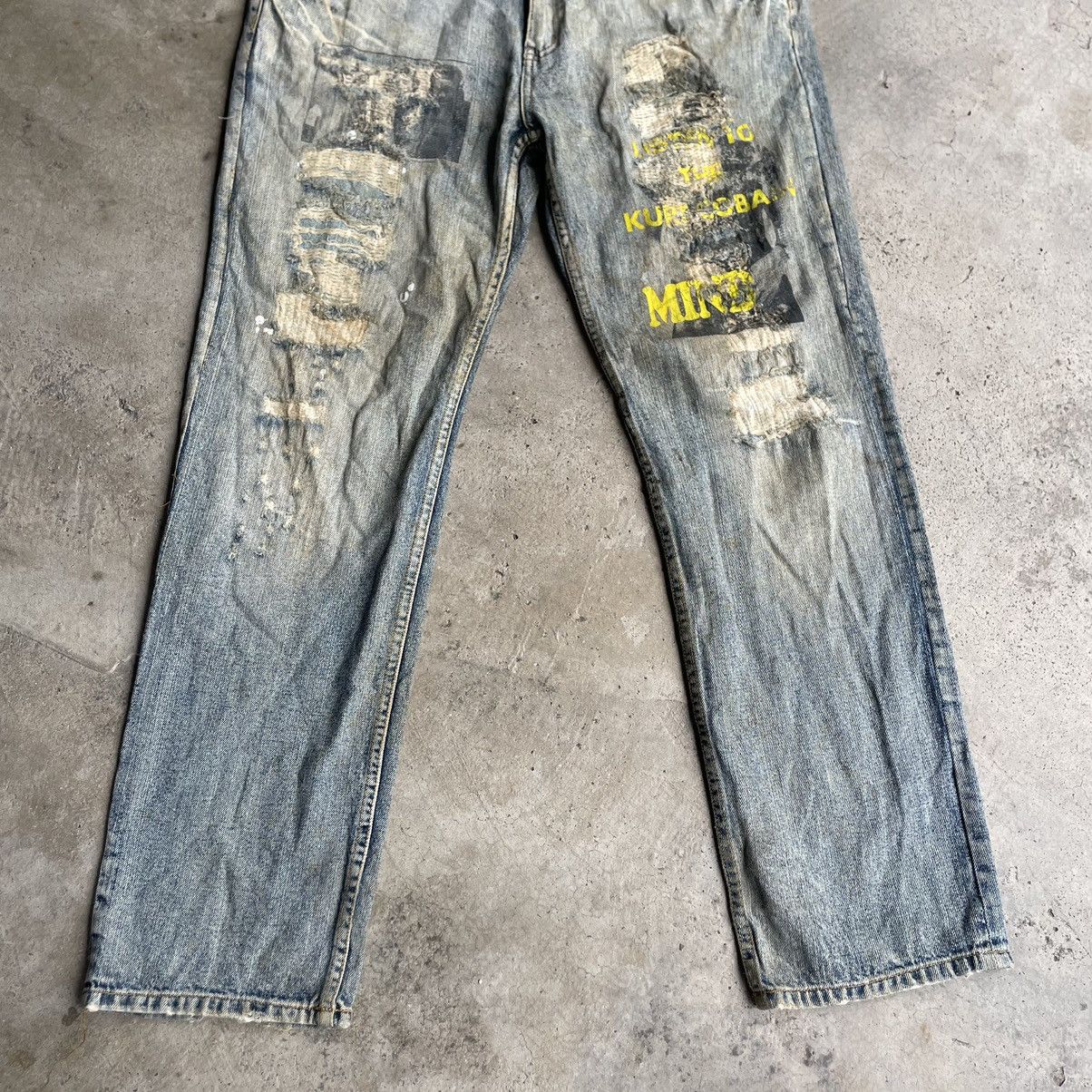 Vintage 🔥Joge Martin Patchworks Ripped Distress Dirty Denim Jeans Size US 36 / EU 52 - 3 Thumbnail
