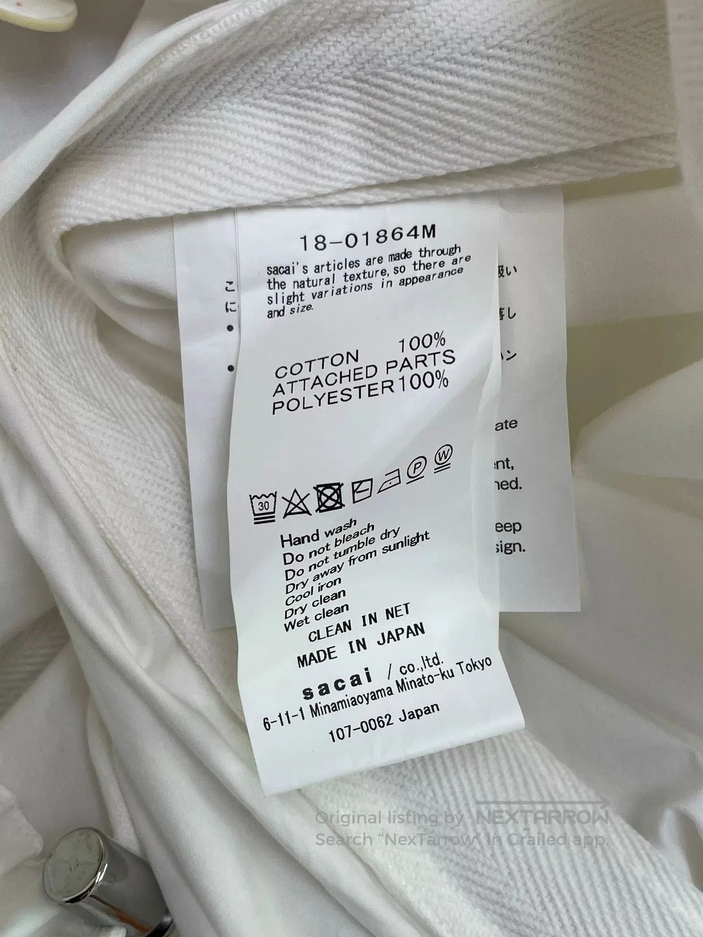 CLOT CLOT x sacai Collaborative Shirt Jacket. Size US L / EU 52-54 / 3 - 4 Thumbnail