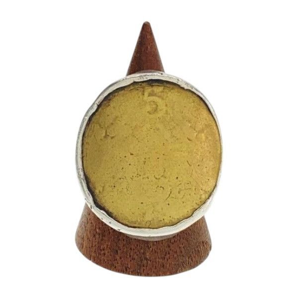 Share Spirit Homme Share Spirit Antique Gold Coin Silver Ring Size ONE SIZE - 1 Thumbnail