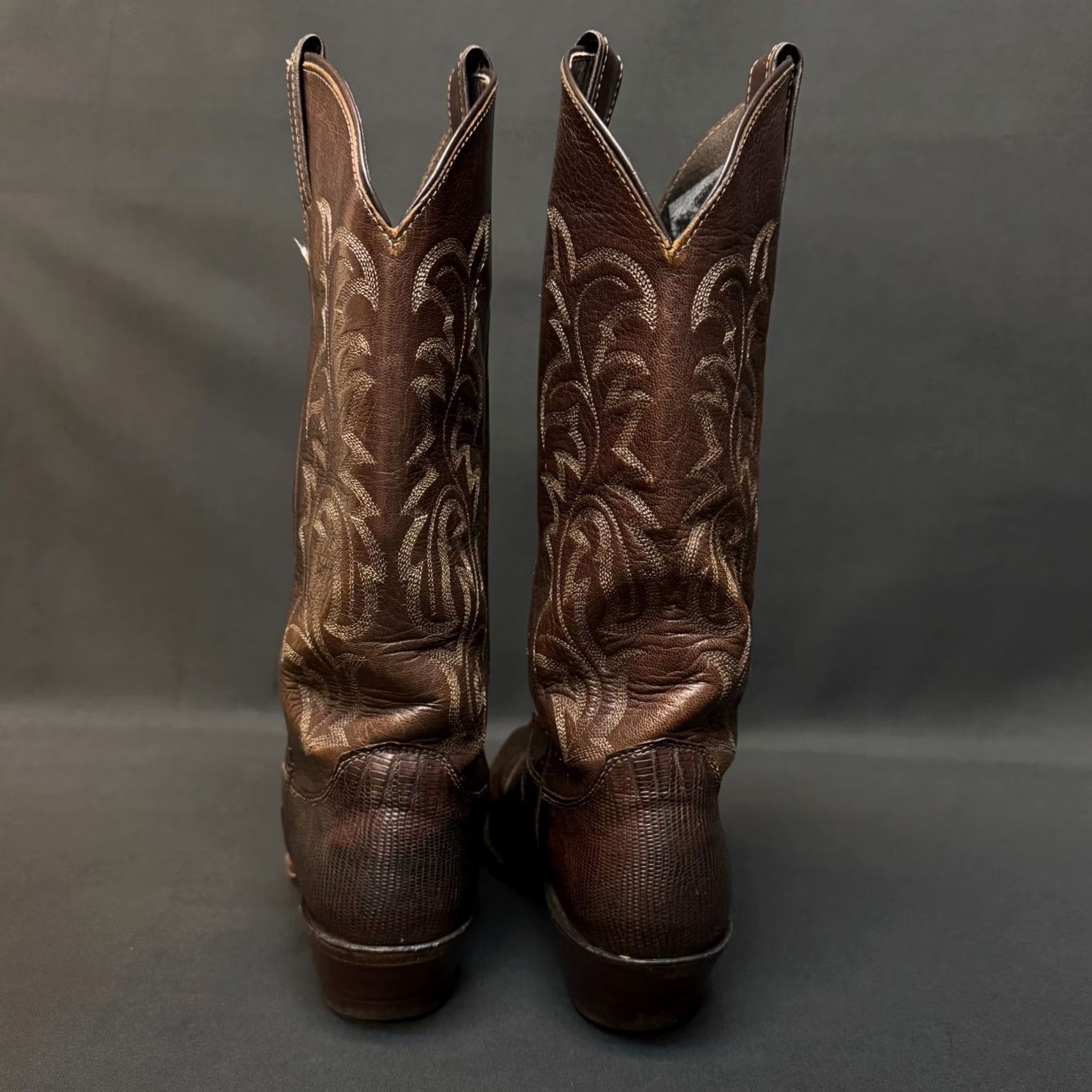 Justin Boots Boot Adult 7b Brown Leather Western Cowboy 