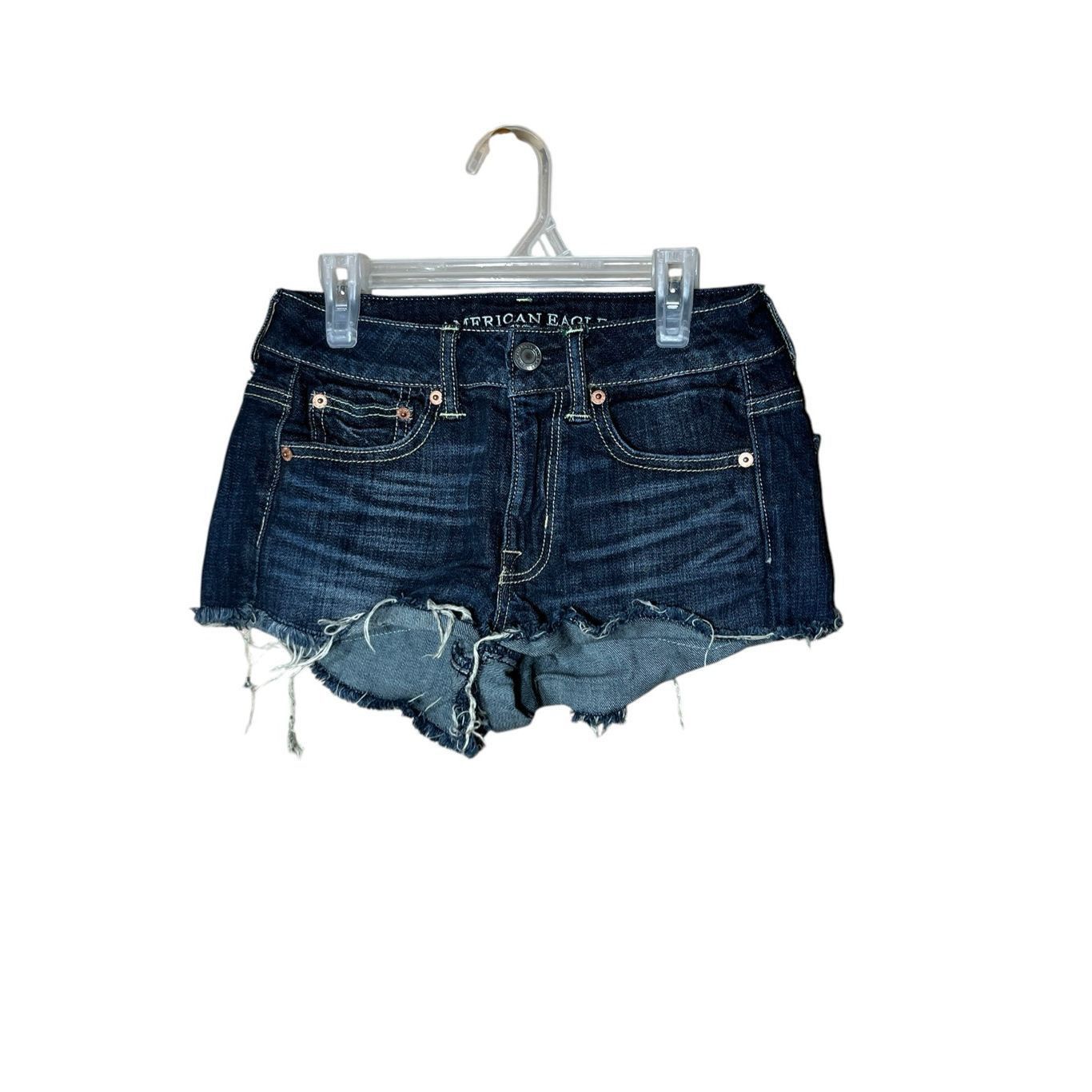 American Eagle Outfitters American Eagle Stretch Jean Shorts Size 2 Size 26" / US 2 / IT 38 - 1 Thumbnail