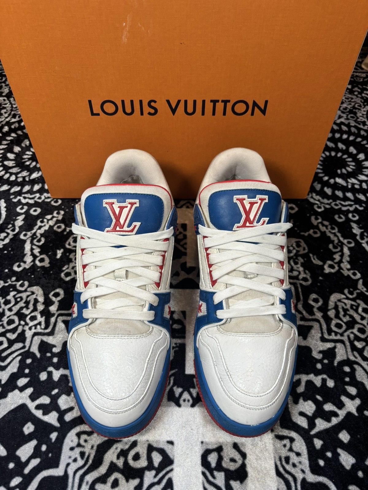 Louis Vuitton Red/White/Blue Trainers