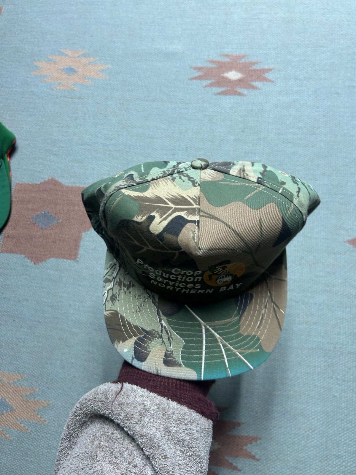 Vintage Vintage SnapBack hat camo crop production services farm Size ONE SIZE - 3 Thumbnail