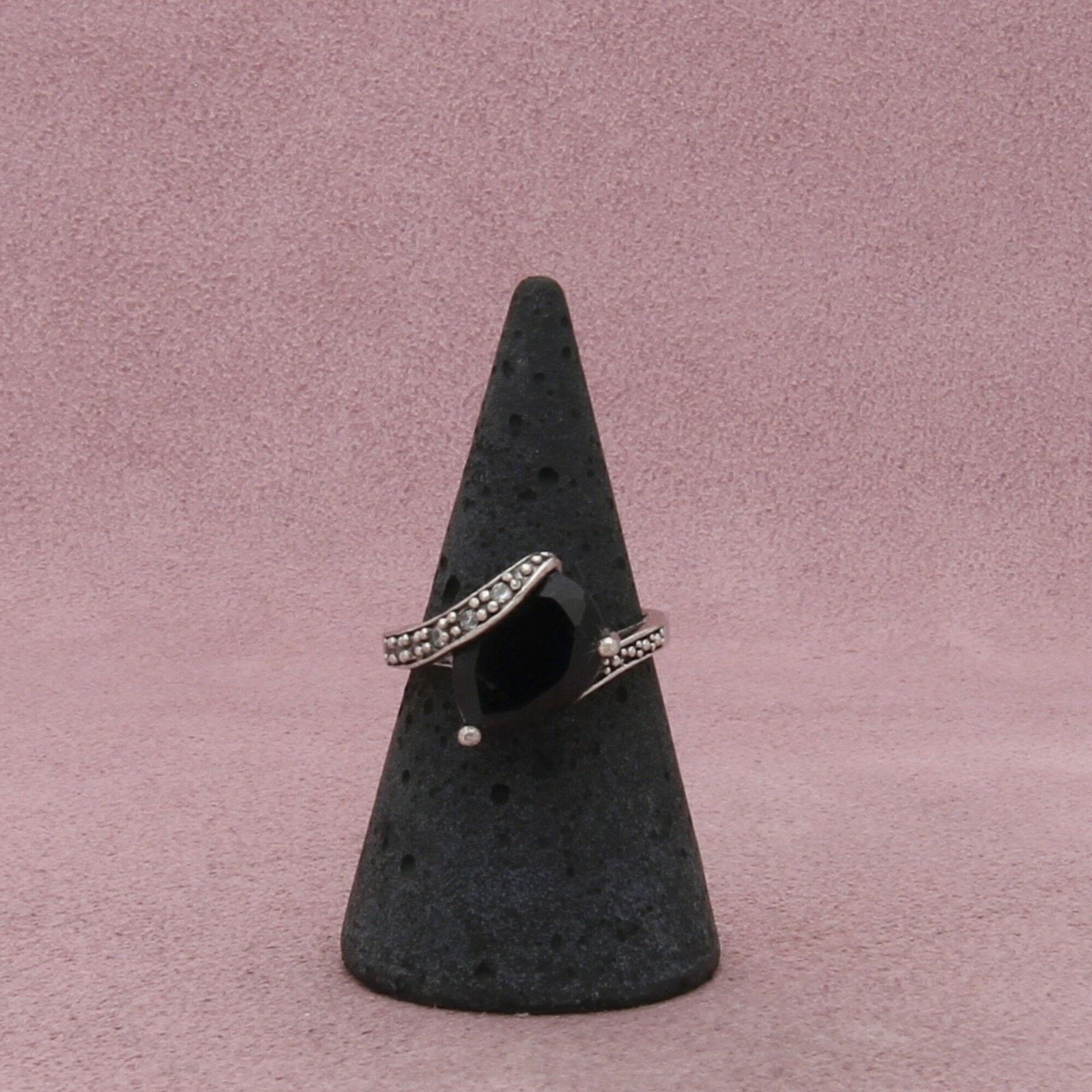 Sterling Silver sterling silver sapphire & cz crossover ring size 6.5 Size ONE SIZE - 3 Thumbnail