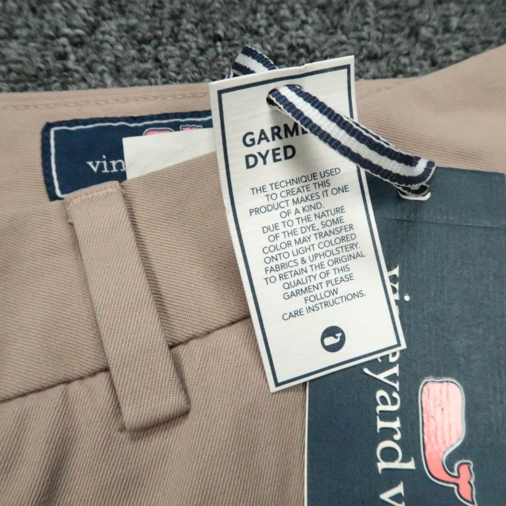 Vineyard Vines VINEYARD VINES Pants Mens 32x32 Beige Slim Chino Palmetto NWT Breaker Straight Pocket Front Zip Pant Size US 32 / EU 48 - 6 Thumbnail