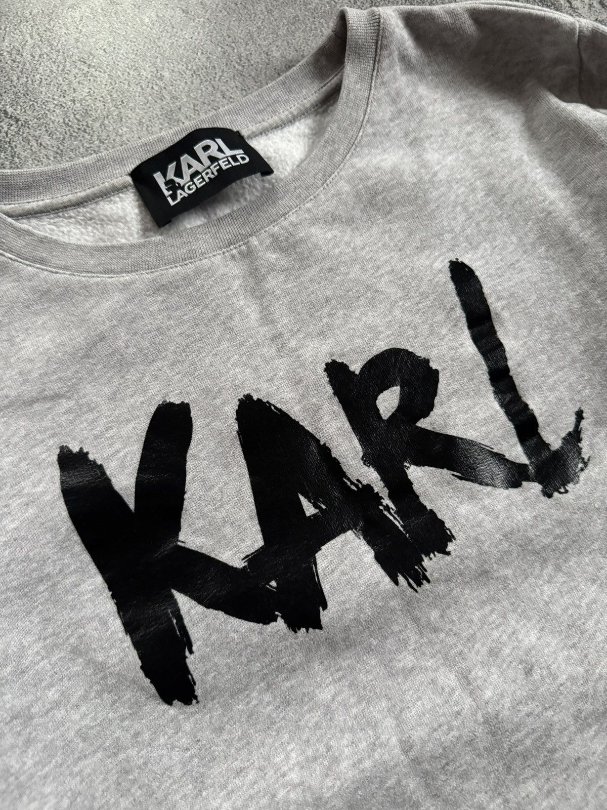 Karl Lagerfeld Karl lagerfeld L big logo sweatshirt jumper pullover casual Size L / US 10 / IT 46 - 4 Thumbnail