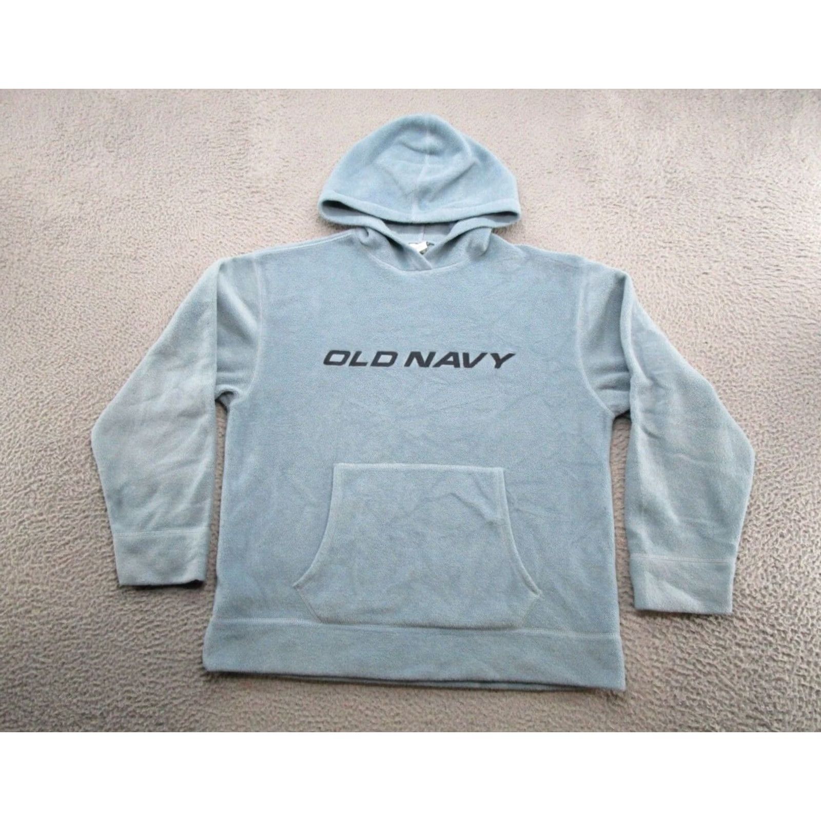 Old Navy VTG Old Navy Blue Fleece Hoodie Sweatshirt Size L Skater Read Mens Hooded Pullover Size US L / EU 52-54 / 3 - 2 Thumbnail