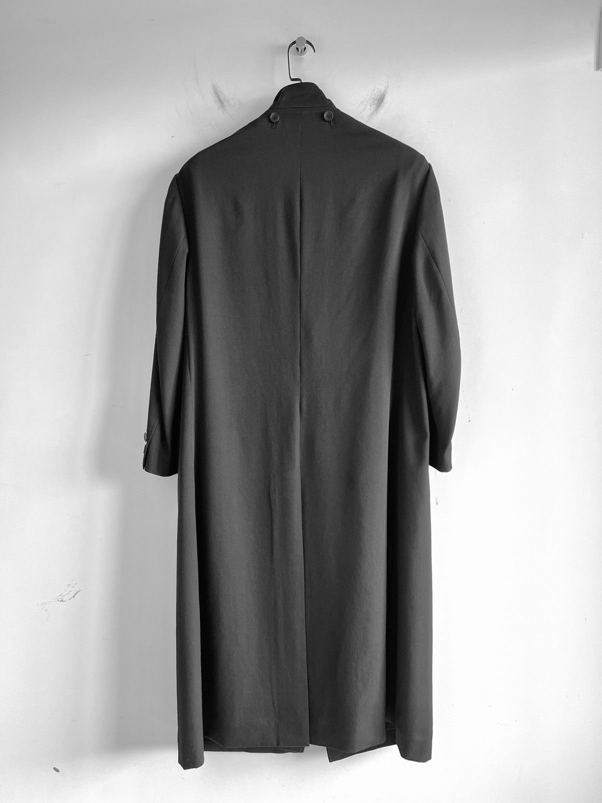 Yohji Yamamoto Yohji Yamamoto Homme Gabardine Left Double Spare Stand Coat Size US S / EU 44-46 / 1 - 3 Thumbnail
