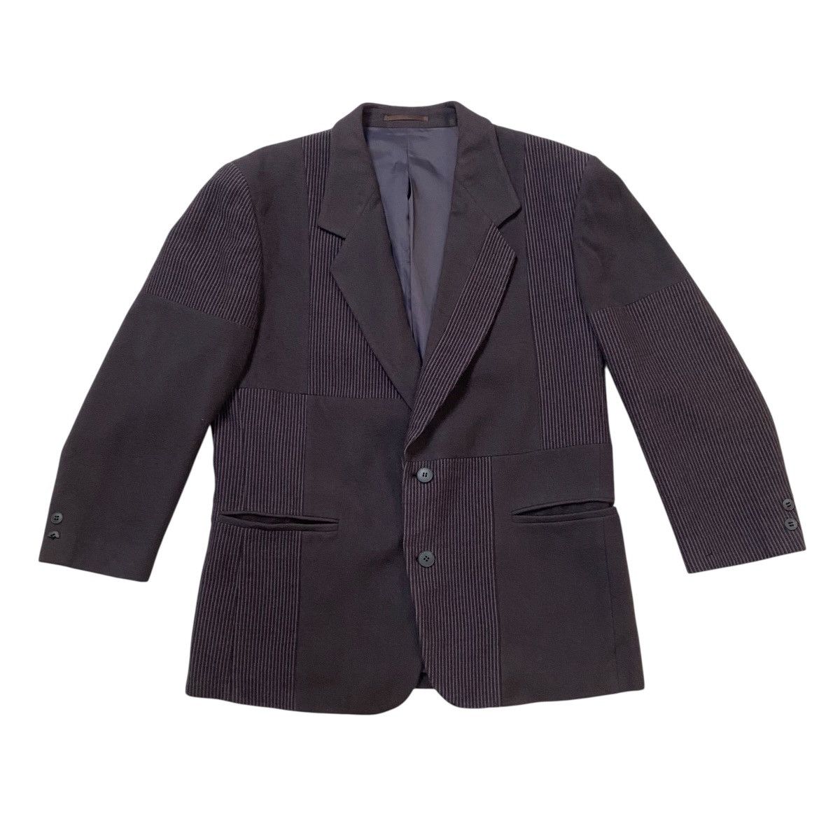 Lanvin Vintage Lanvin patchwork wool blazer coat Size US M / EU 48-50 / 2 - 1 Thumbnail