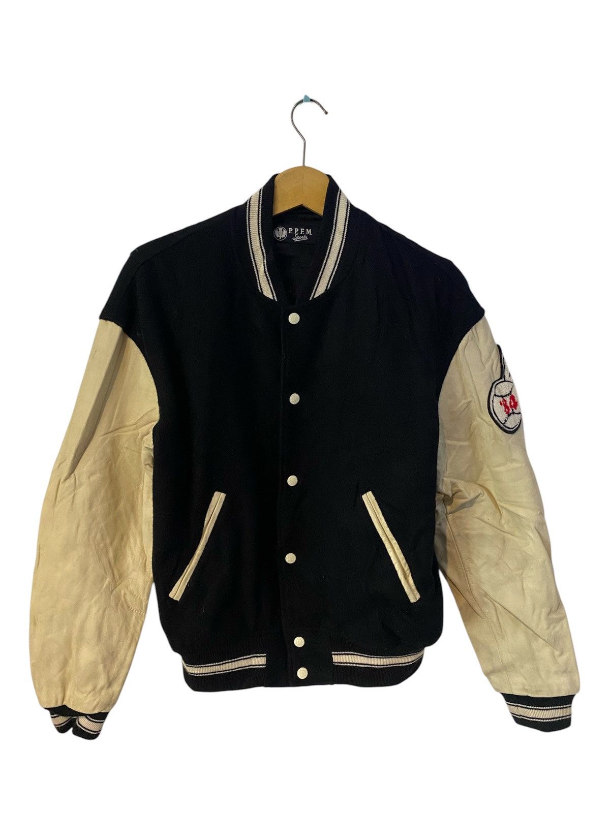 PPFM PPFM Varsity jacket Embroidery SpellOut Leather Size US M / EU 48-50 / 2 - 5 Thumbnail