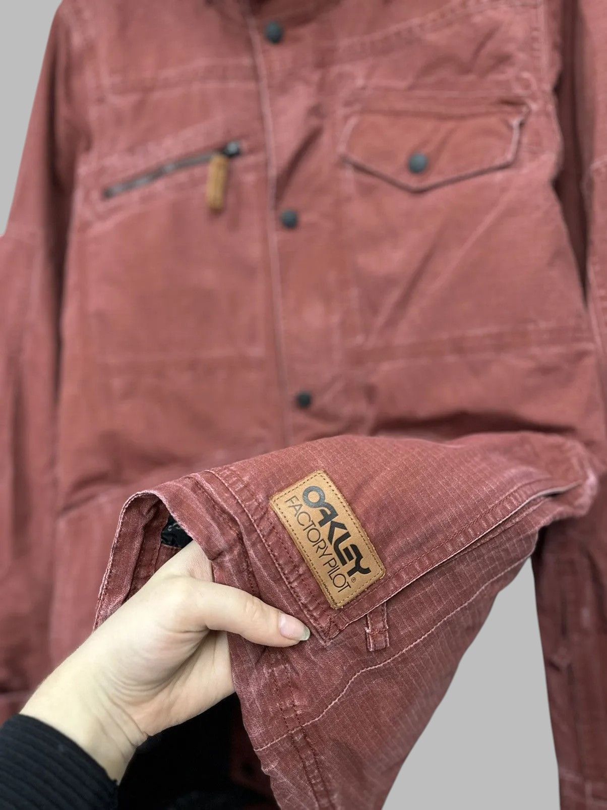 Goretex Jacket Oakley Vintage Denim Cargo Multi Pocket Rare Plate Size US S / EU 44-46 / 1 - 5 Thumbnail