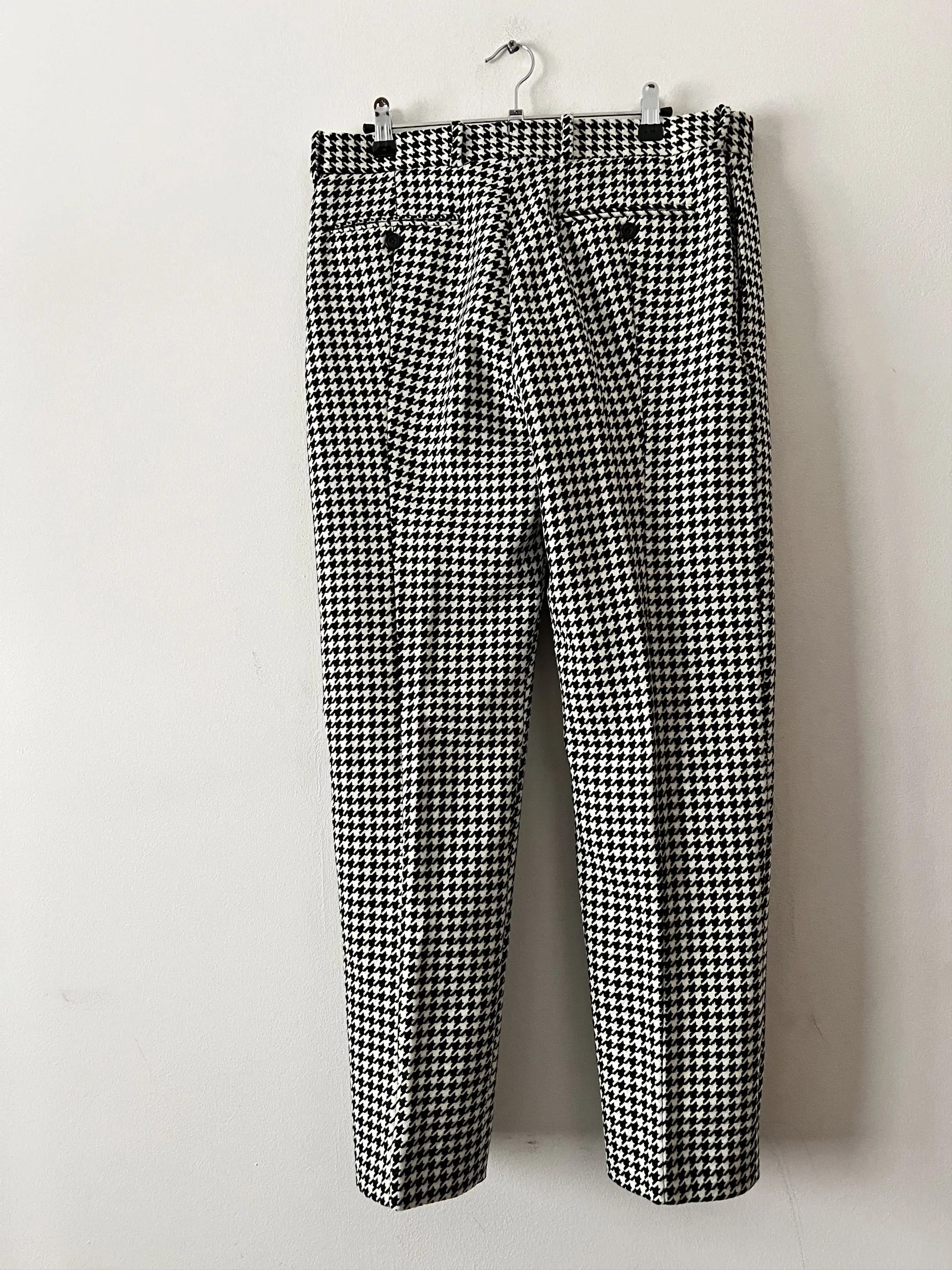 Alexander McQueen BNWT Beautiful Pied De Poule Trousers Size US 32 / EU 48 - 5 Thumbnail