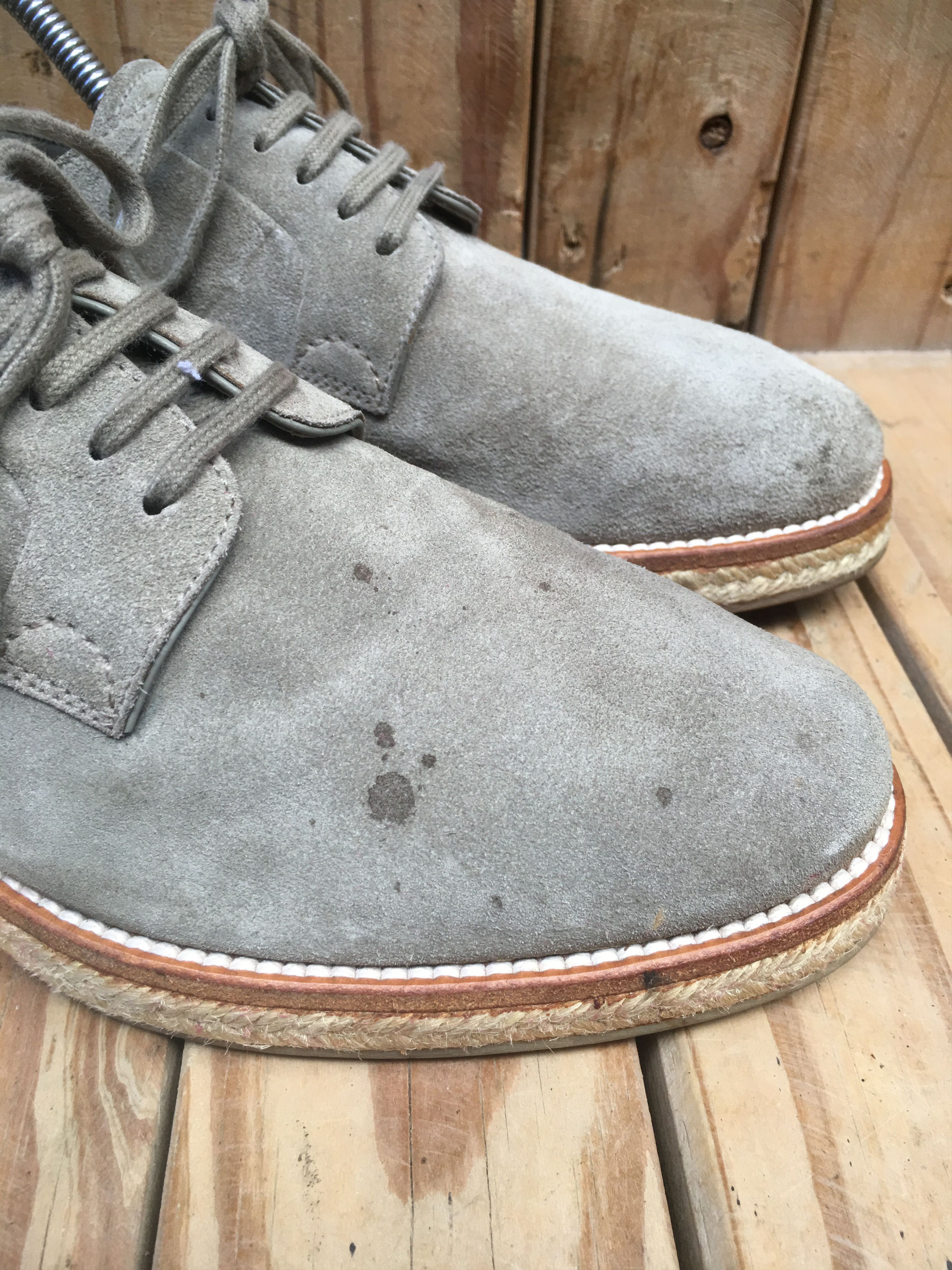 Prada Prada derby Mens Grey suede Leather Shoes Size UK 6 Size US 7 / EU 40 - 8 Thumbnail