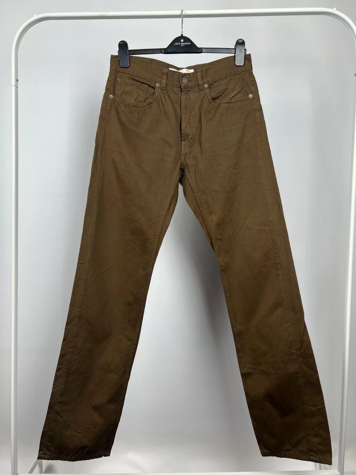 Lacoste Lacoste Men's Brown 100% Cotton Casual Chino Trousers Pants Size US 33 - 1 Thumbnail