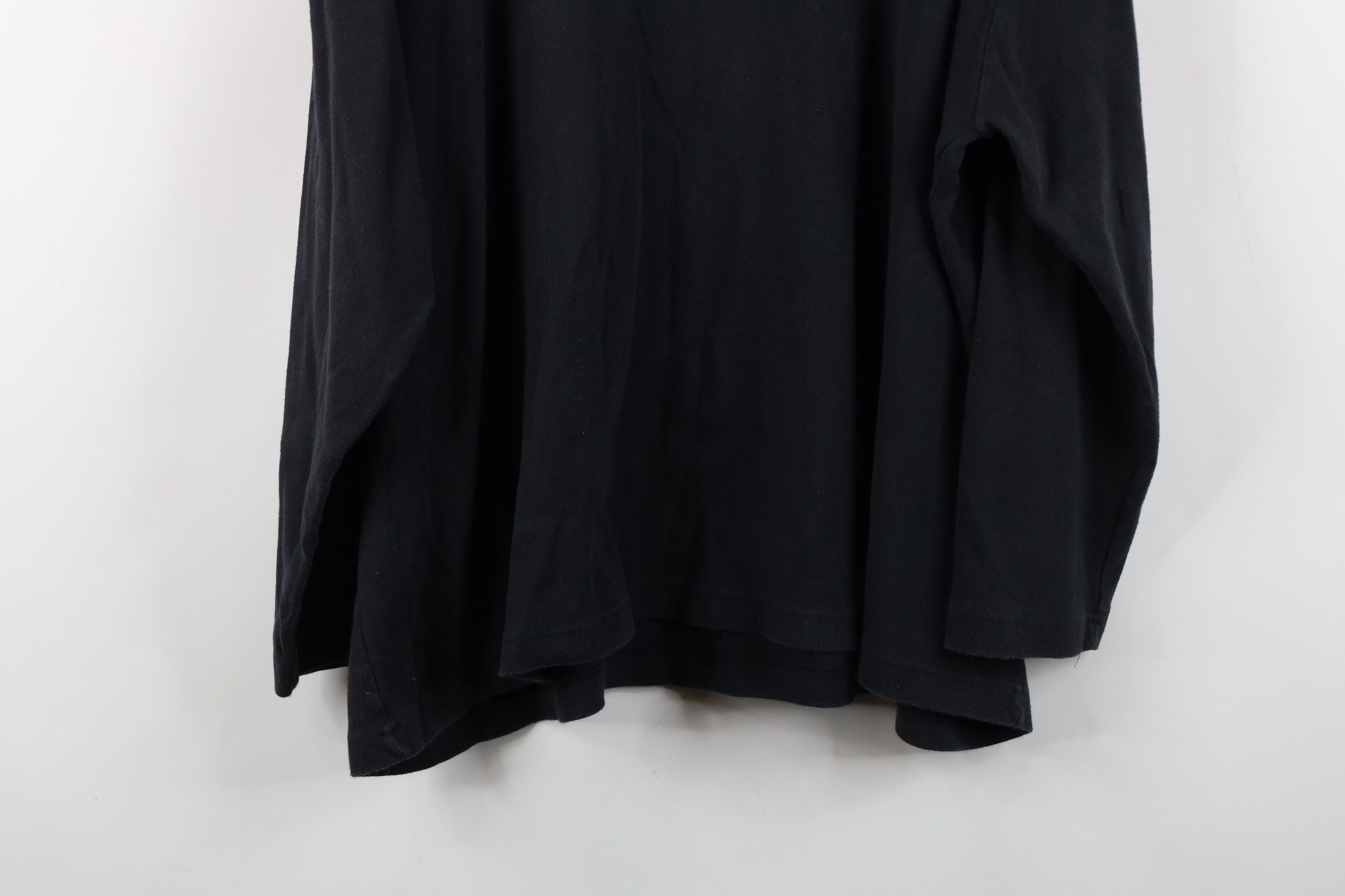 Vintage Vintage 90s Streetwear Boxy Fit Mock Neck T-Shirt Black Size XXL / US 16-18 / IT 52-54 - 14 Thumbnail