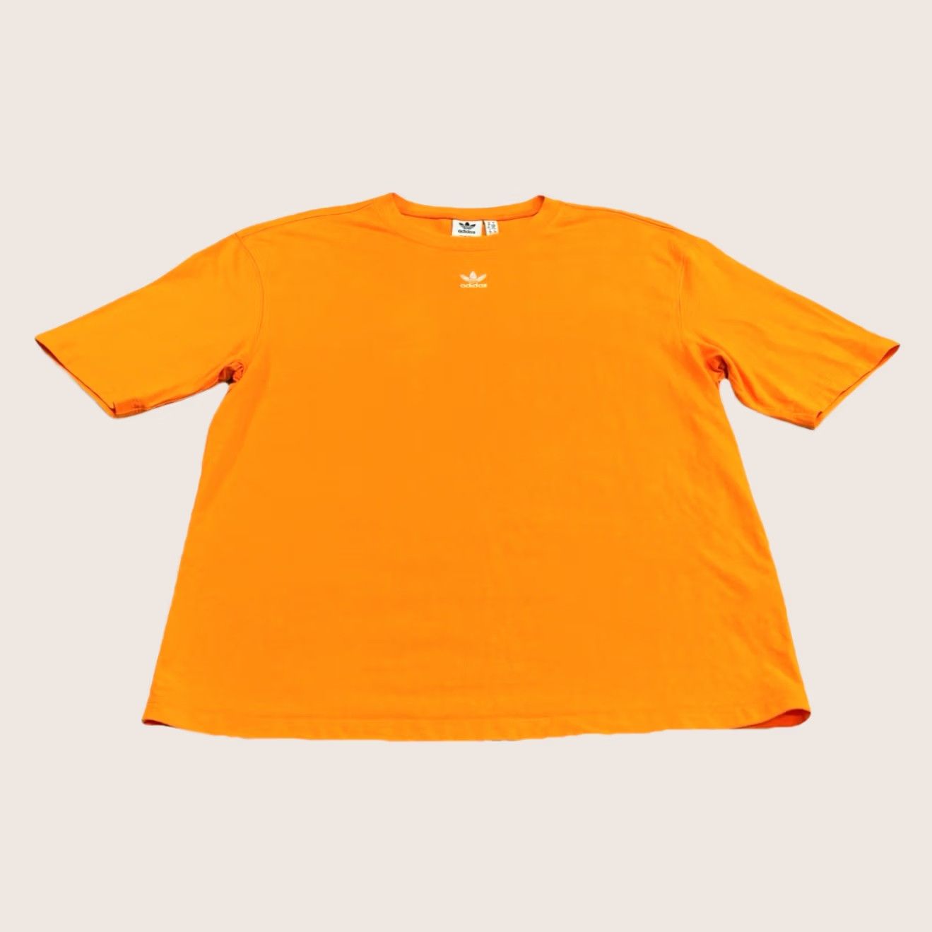Adidas Adidas T Shirt Orange Women UK10 Loose Relaxed Fit Summer 2022 Casual Crew Neck Short Sleeve Pullover Cotton Jersey Size L / US 10 / IT 46 - 1 Thumbnail