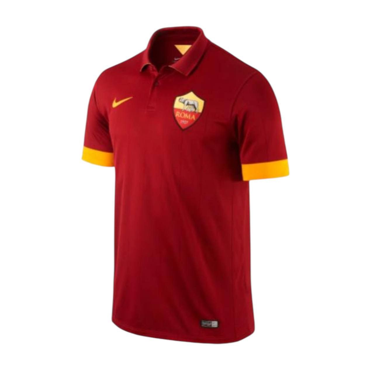 Nike 2014/15 AS ROMA HOME SOCCER JERSEY FOOTBALL SHIRT NIKE RARE Size US S / EU 44-46 / 1 - 1 Thumbnail