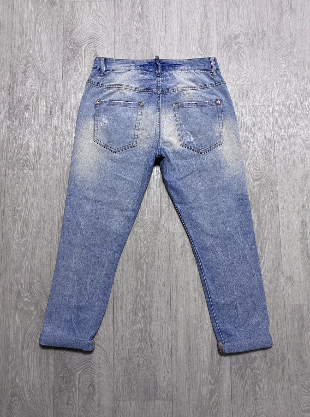Dsquared2 Women’s Dsquared2 Washed Torn Distressed Jeans Denim Dyed Size 28" / US 6 / IT 42 - 5 Thumbnail