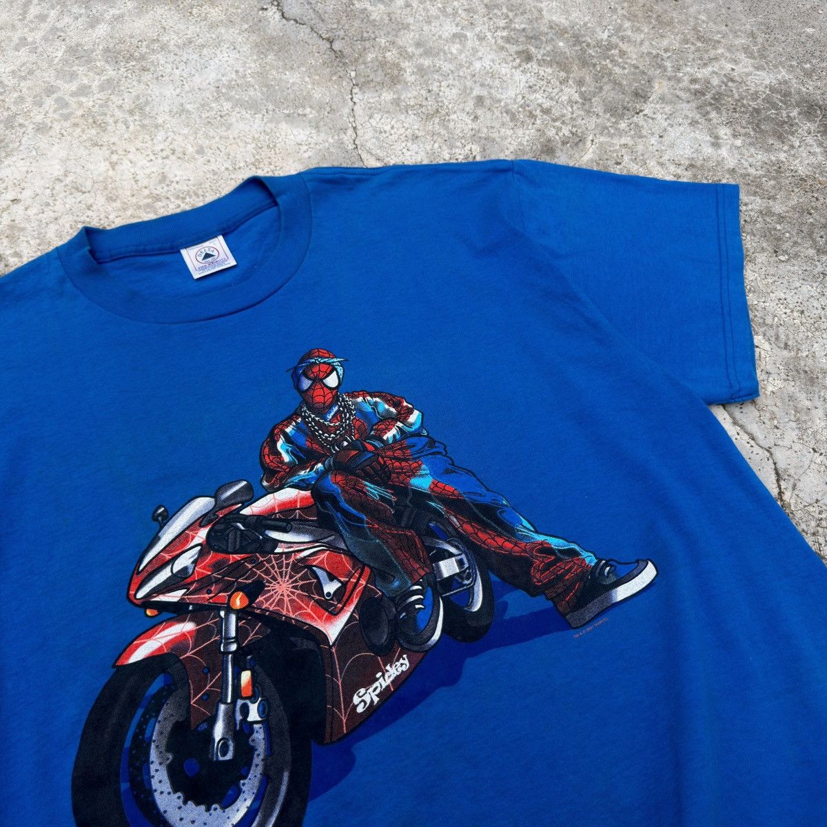 Marvel Comics Spider-Man Y2K Gangster Rider Very Rare Design Tee Marvel Size US L / EU 52-54 / 3 - 2 Thumbnail