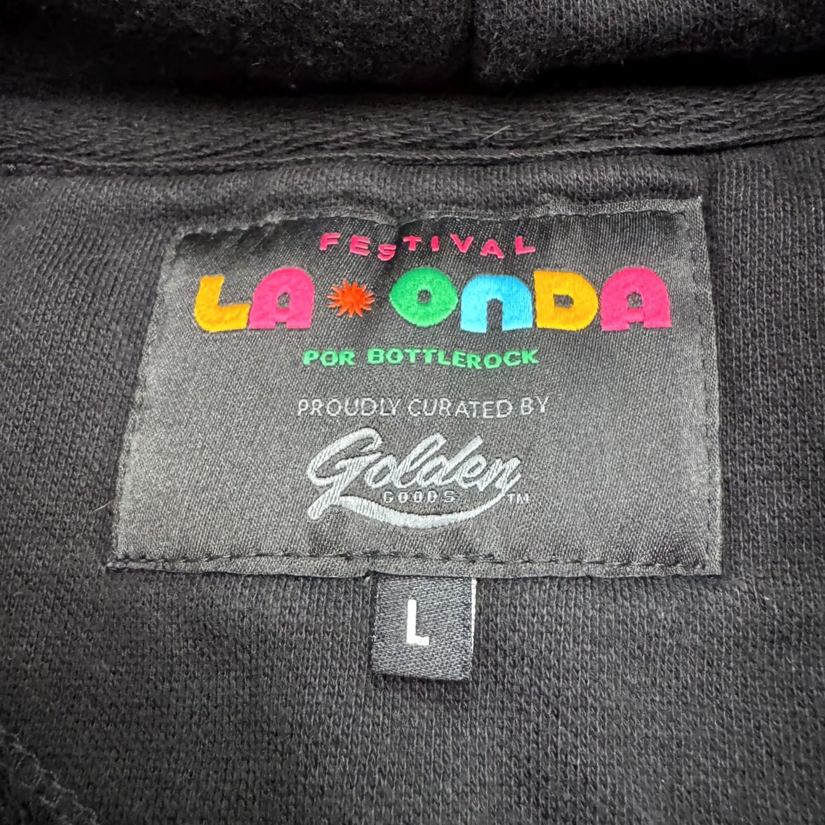 Honda La Onda Festival Pullover Hoodie Sweatshirt Mens Large Black Casual Size US L / EU 52-54 / 3 - 6 Thumbnail