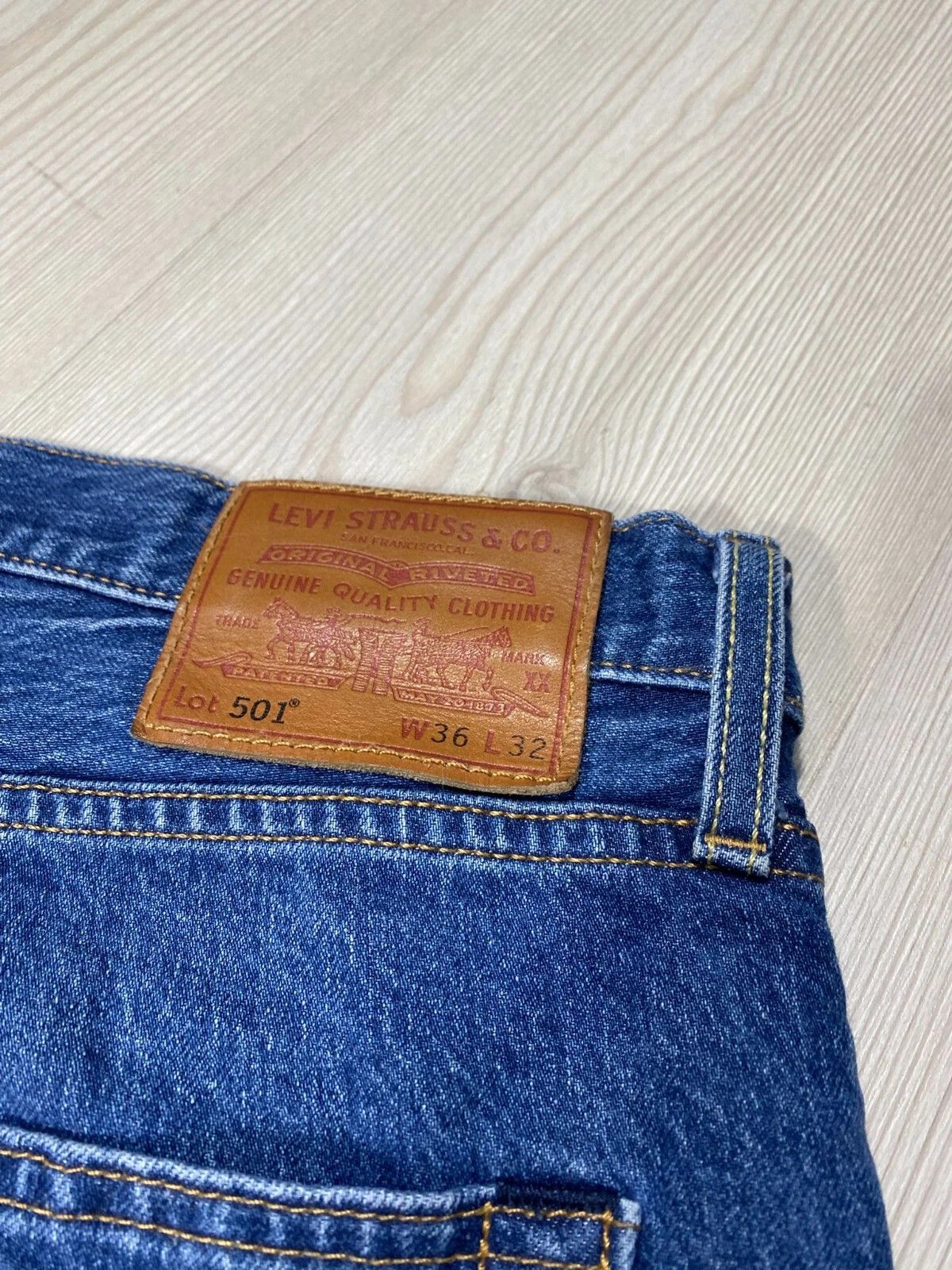 Levi's Levi's Vintage Style 501 Jeans Straight Leg Blue Denim Size US 36 / EU 52 - 3 Thumbnail