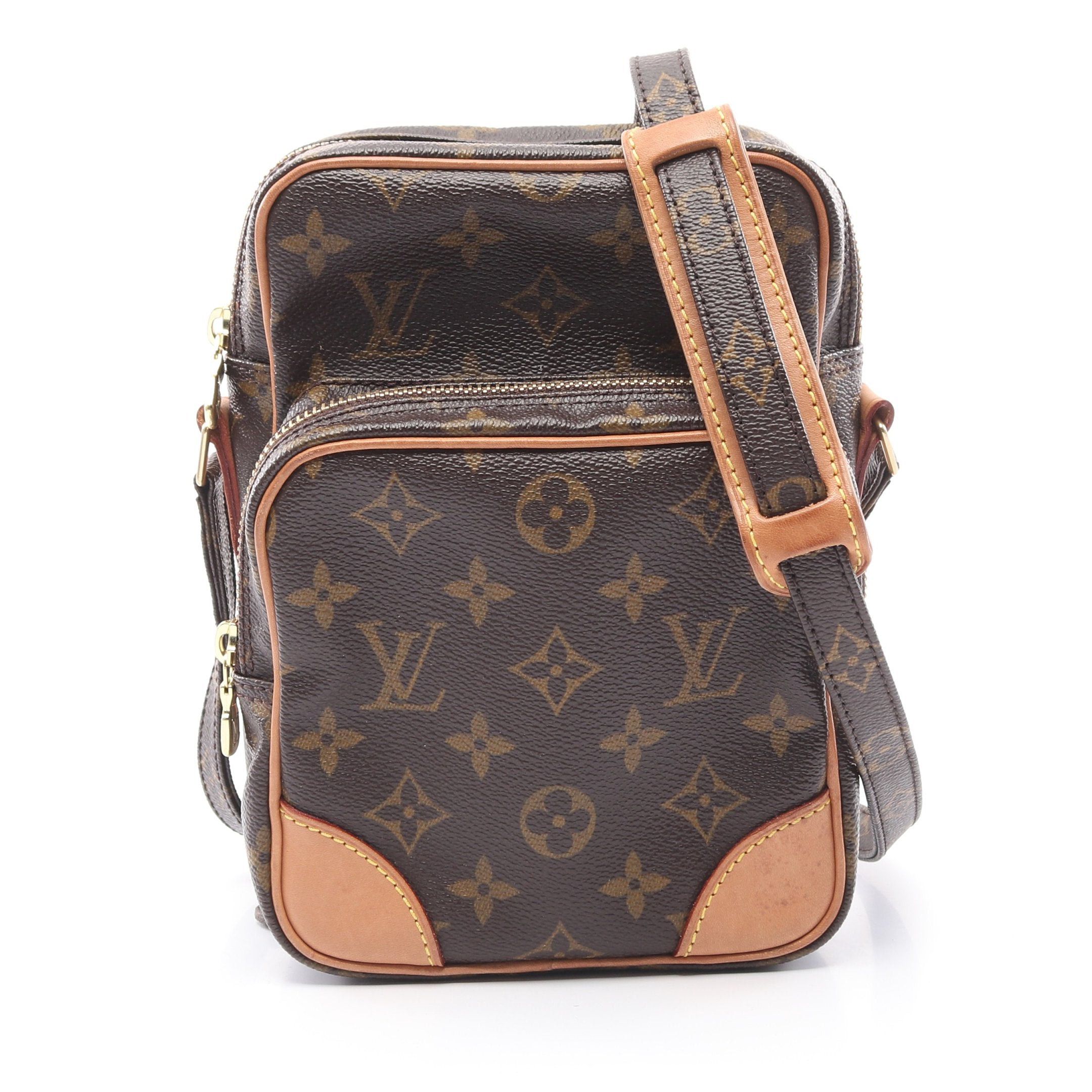 Louis Vuitton Louis Vuitton Amazon Monogram Shoulder Bag Leather Brown Size ONE SIZE - 1 Thumbnail