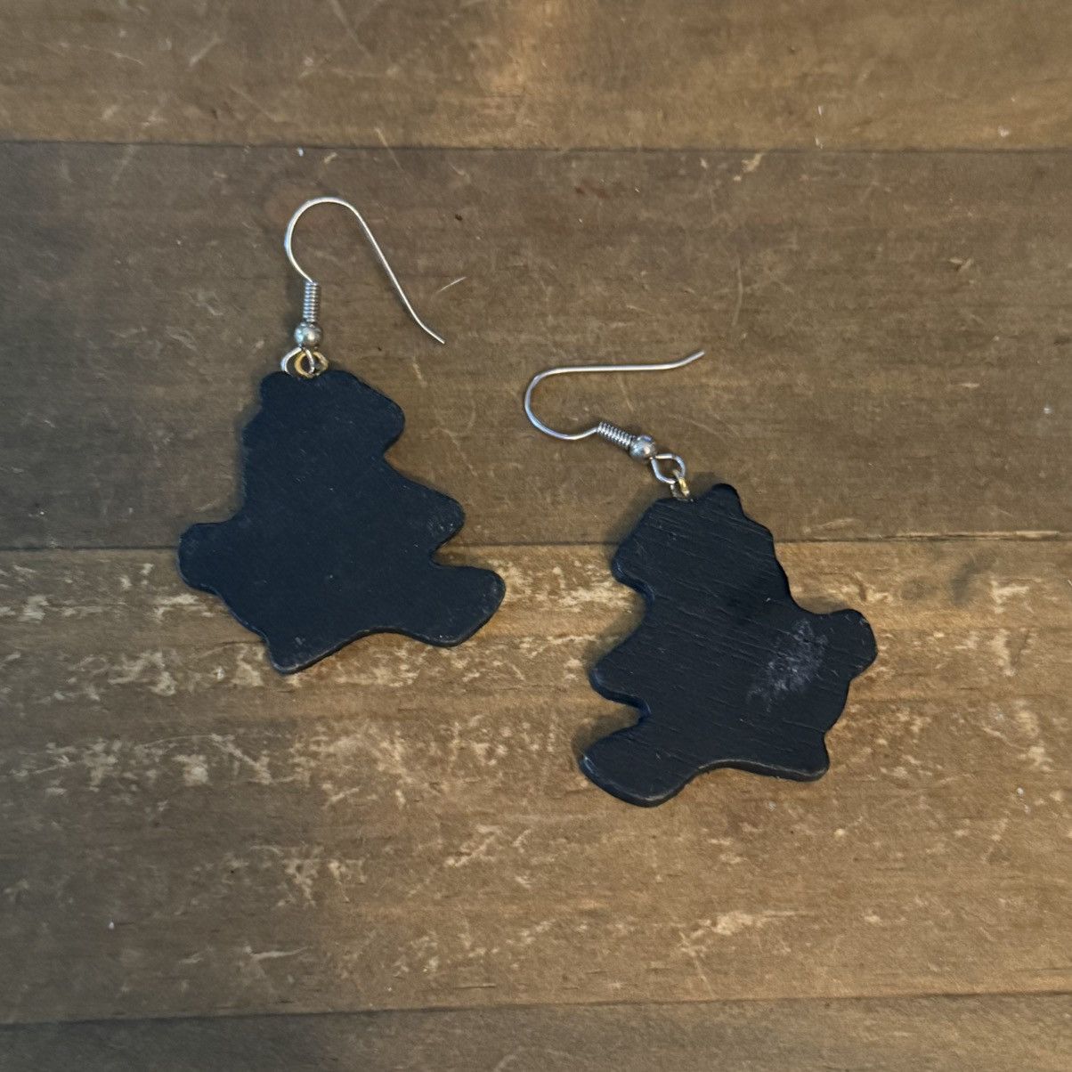 Other Wooden Halloween witch on a broom dangle earrings Size ONE SIZE - 3 Thumbnail