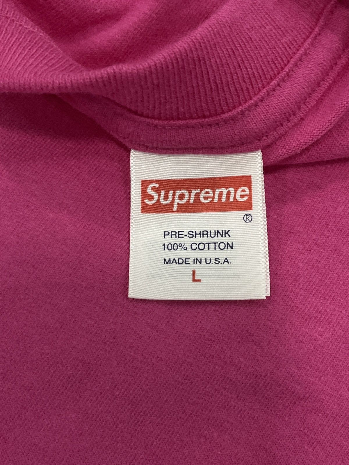 Supreme 🩷Supreme Backwards Tee Pink L Brand new Size US L / EU 52-54 / 3 - 6 Thumbnail