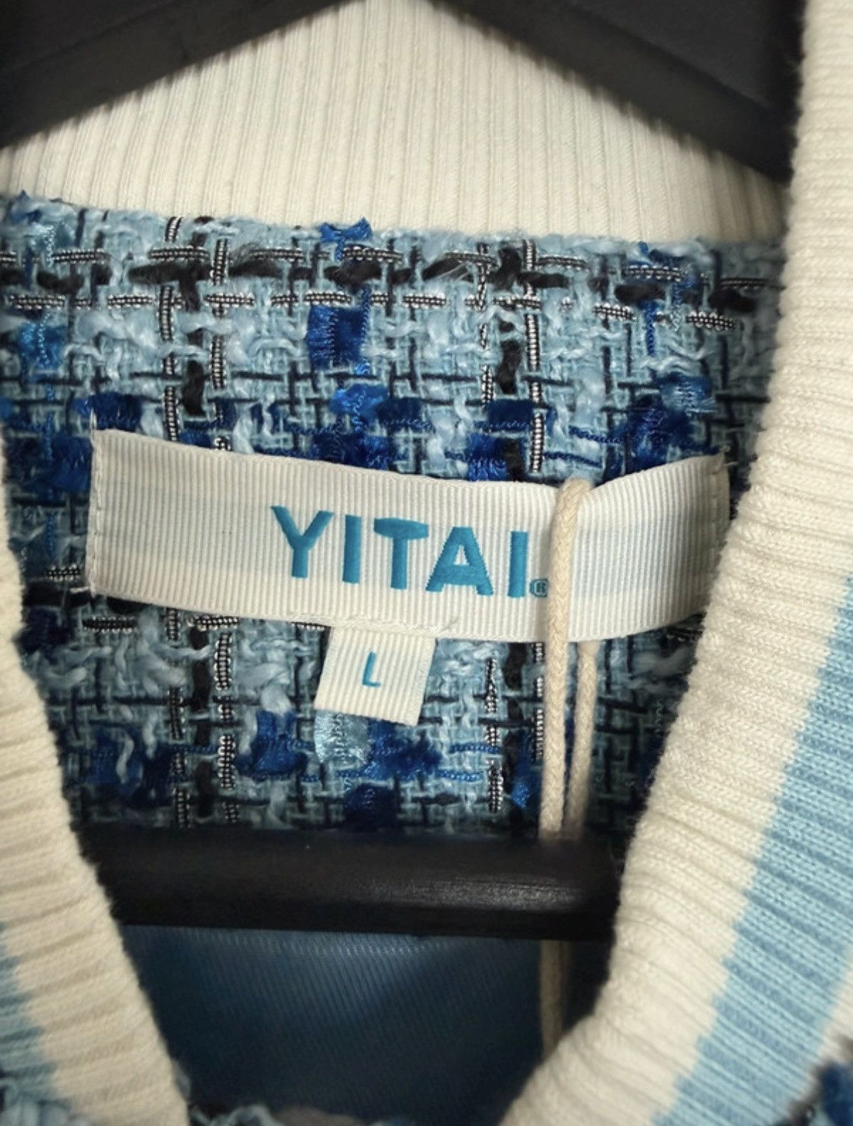 YITAI Marine Tweed Varsity Jacket Size US L / EU 52-54 / 3 - 3 Thumbnail