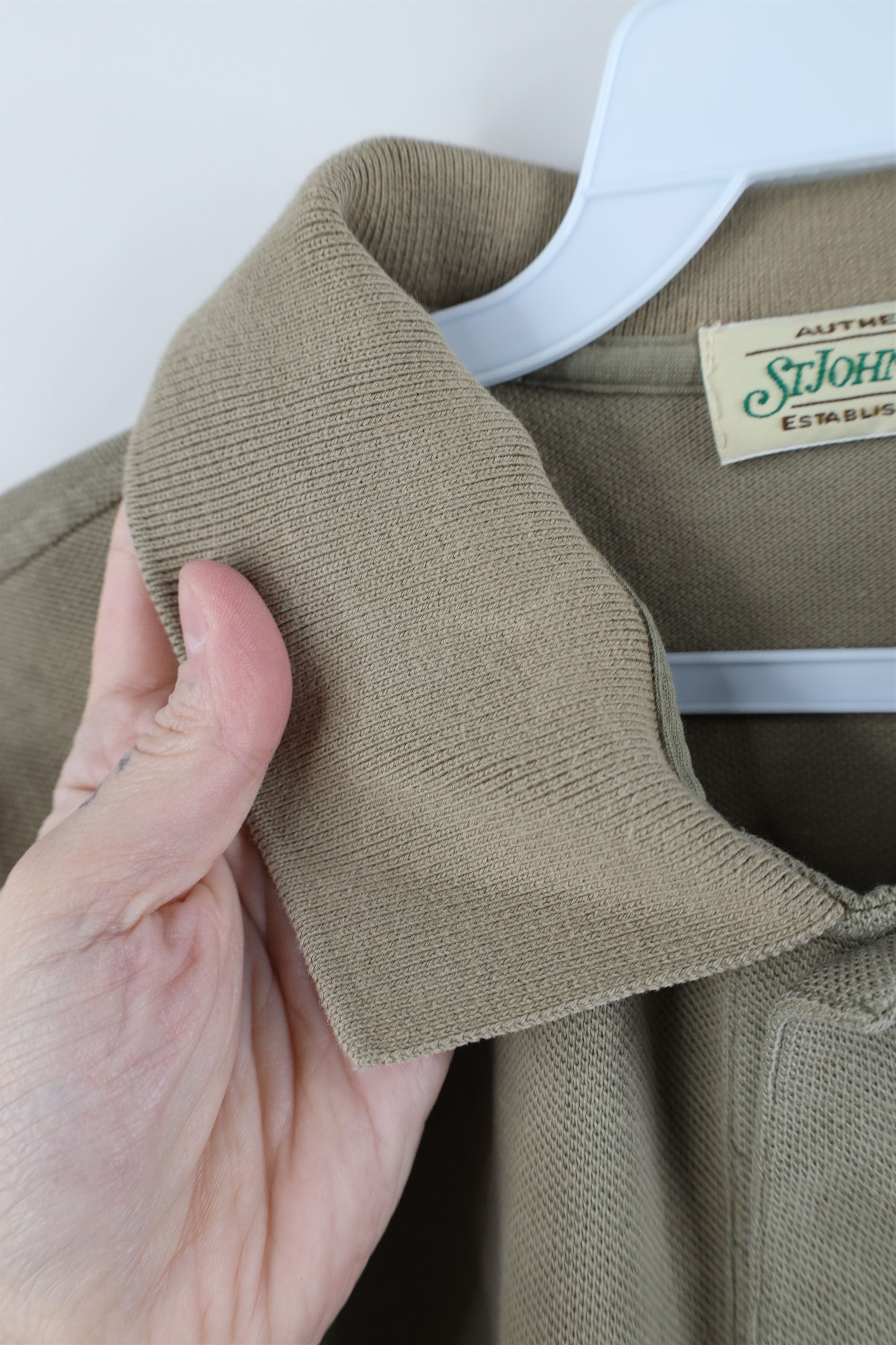 Vintage Vintage 90s Streetwear Blank Knit Collared Golf Polo Shirt Size US L / EU 52-54 / 3 - 7 Thumbnail