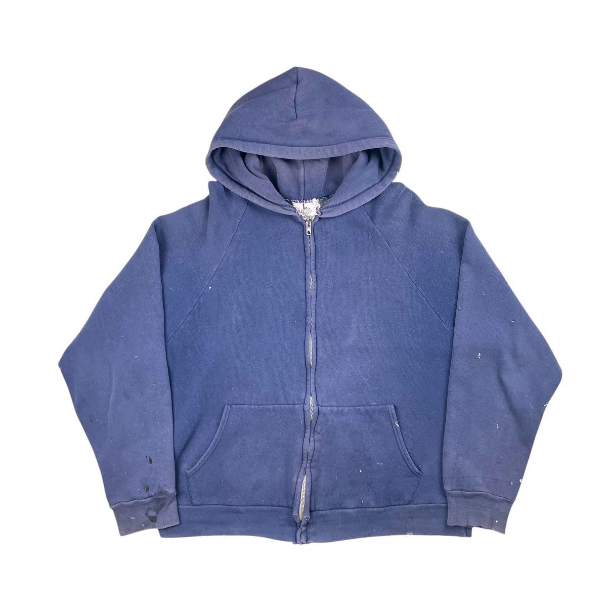 Vintage VINTAGE THRASHED FADED GERMAN ZIP HOODIE Size US L / EU 52-54 / 3 - 2 Thumbnail